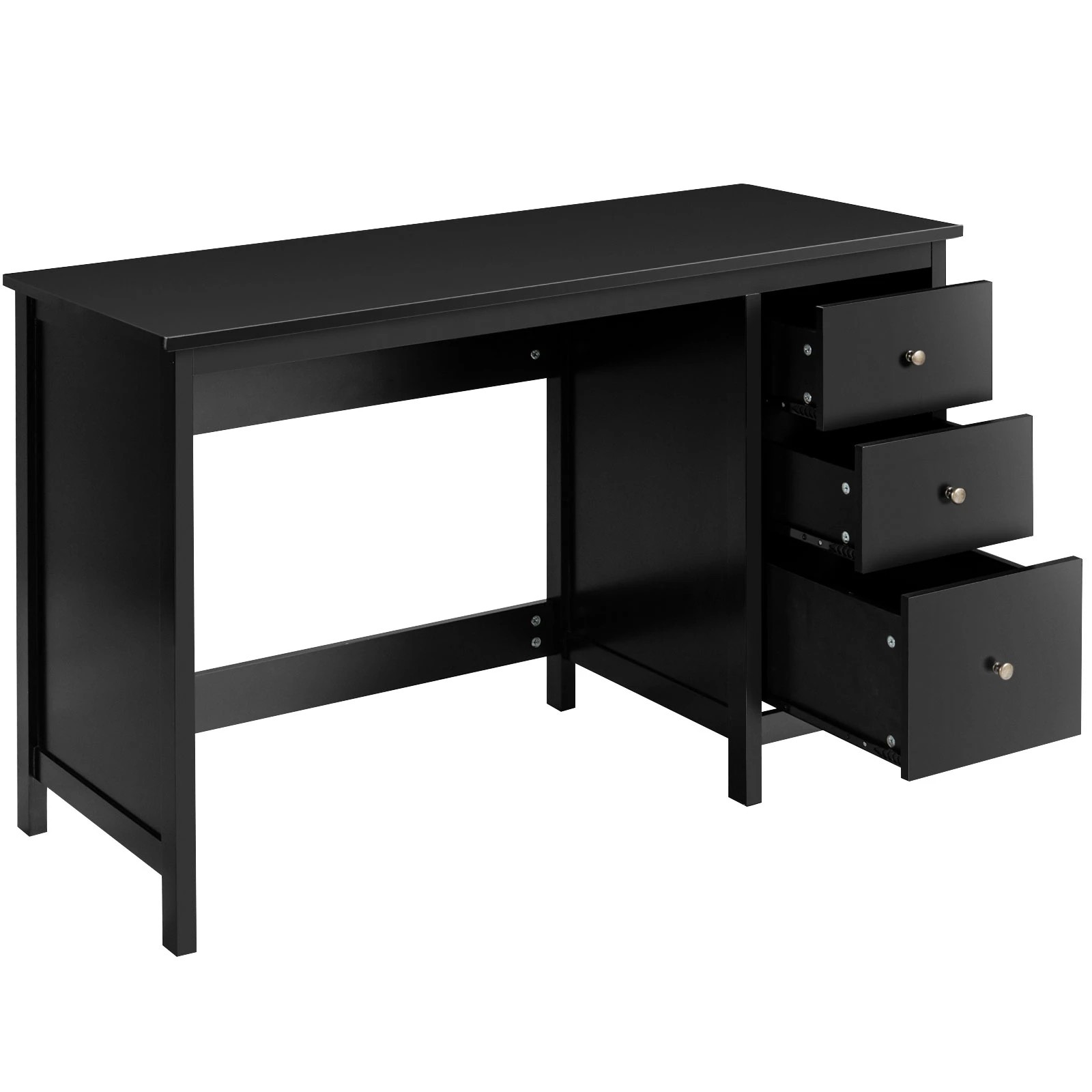 1 Costway 3-Drawer Computer Desk Home Office Study Desk Modern Laptop Desk, 1 of 3