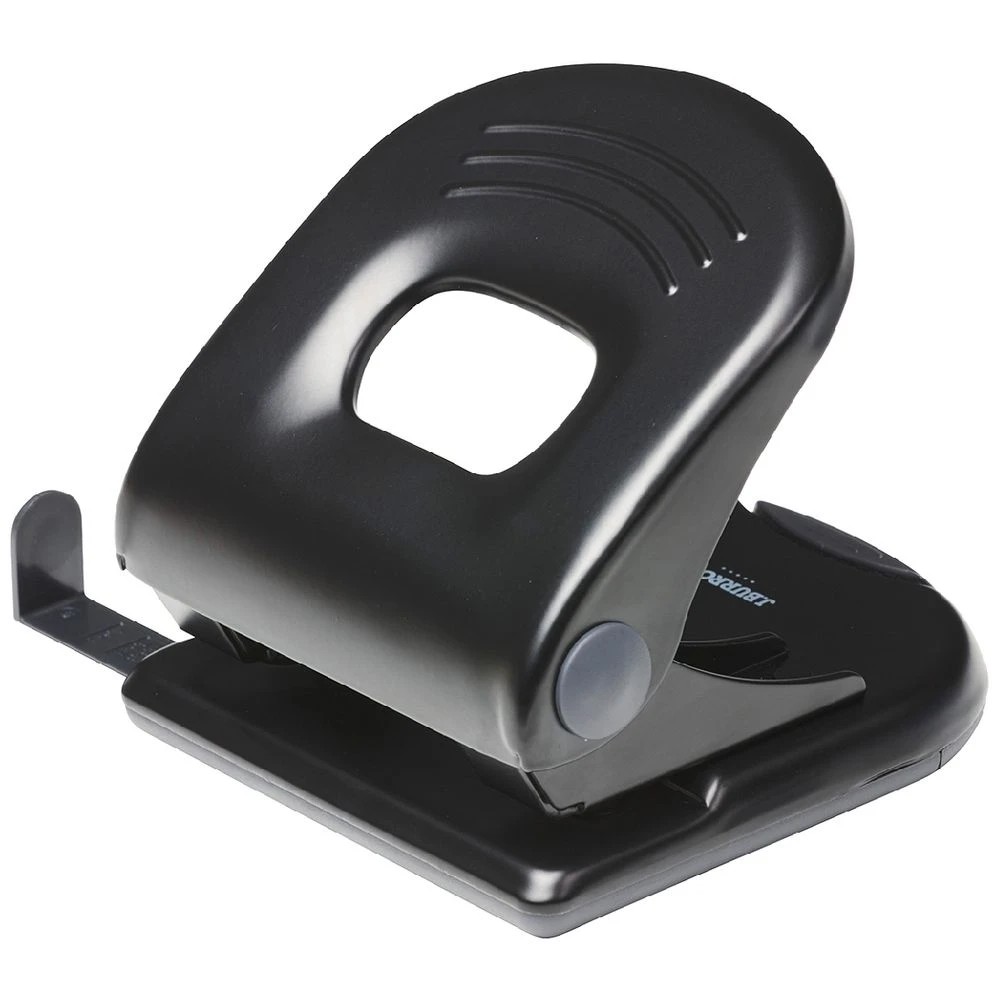 1 J.Burrows Metal Large 2 Hole Punch Black, 1 of 3