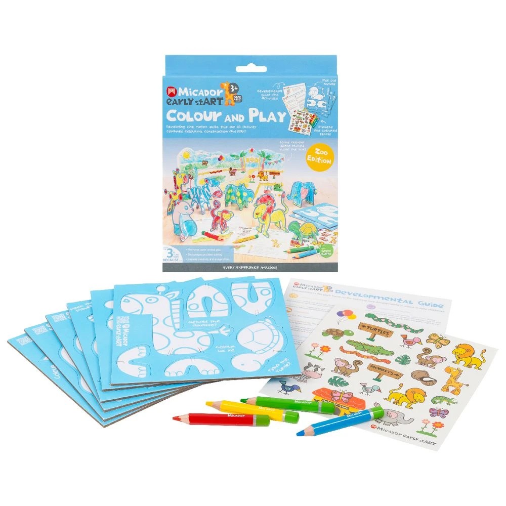 3 Micador early stART Colour and Play Zoo Edition, 3 of 9