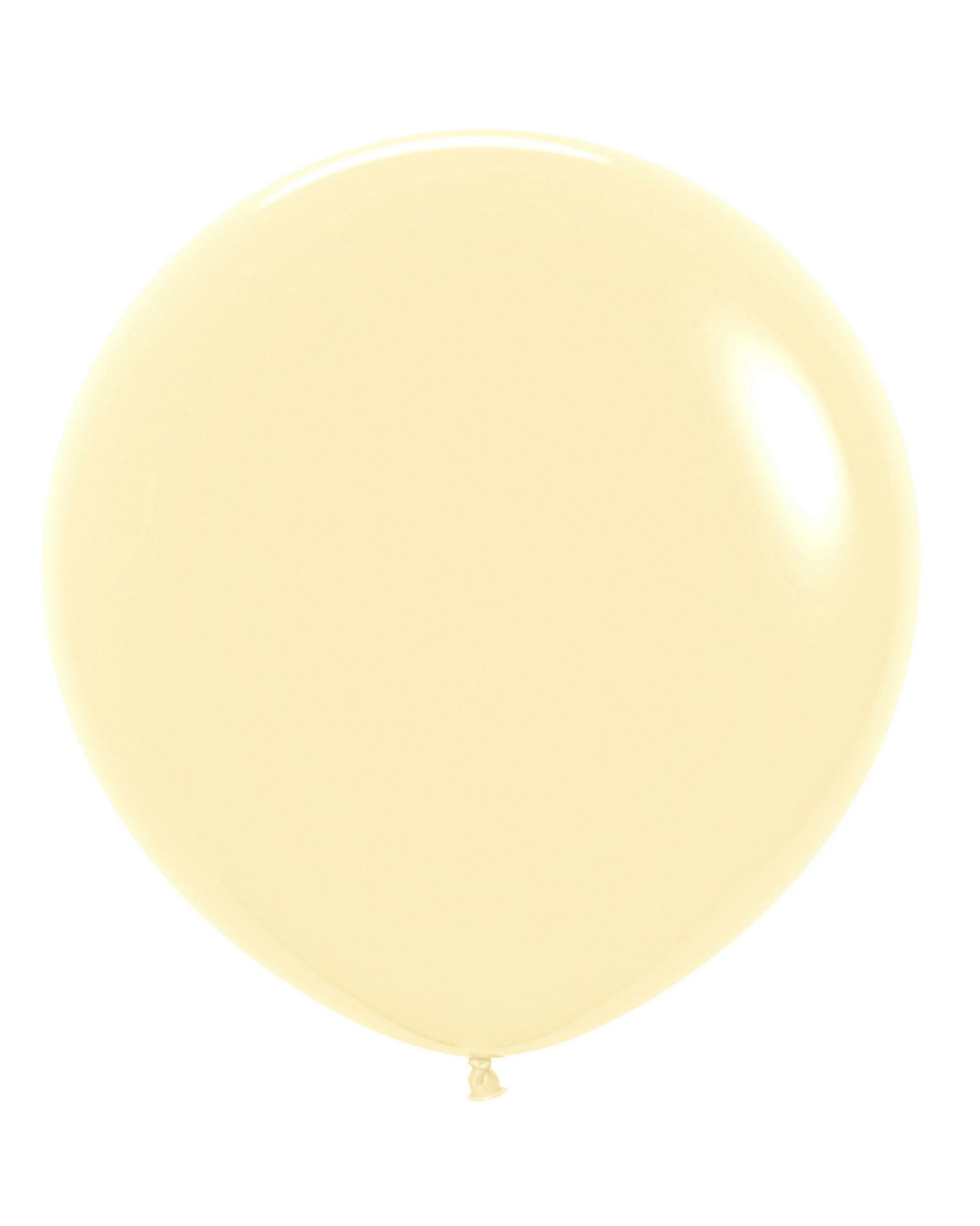 1 Sempertex Five Star Jumbo 90cm Pastel Balloon Round - Yellow, 1 of 1