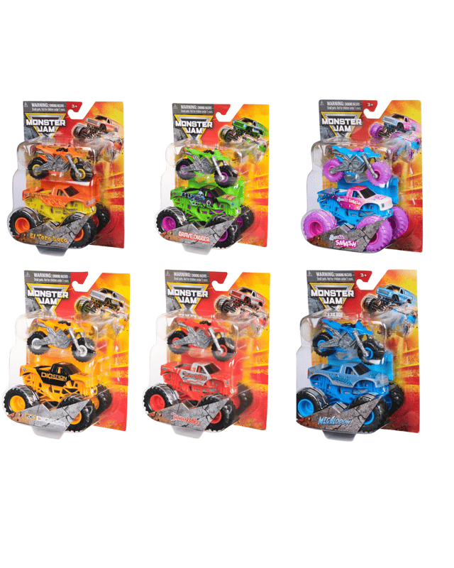 Monster Jam 1:64 Scale Truck and Bike Set - Asso