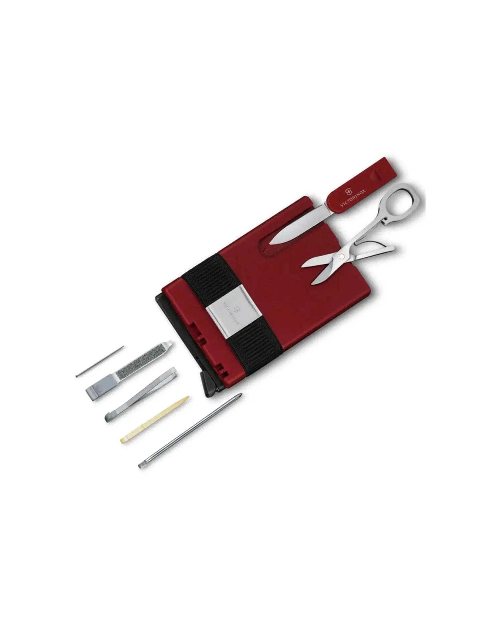 1 Victorinox SwissCard Smart Card Wallet Tool With 10 Functions - Red, 1 of 7