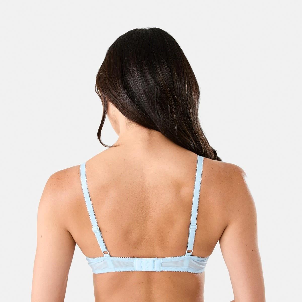 3 Co-ordinated Soft Cup Mesh Underwire Bra Bow Frl Wb, 3 of 8