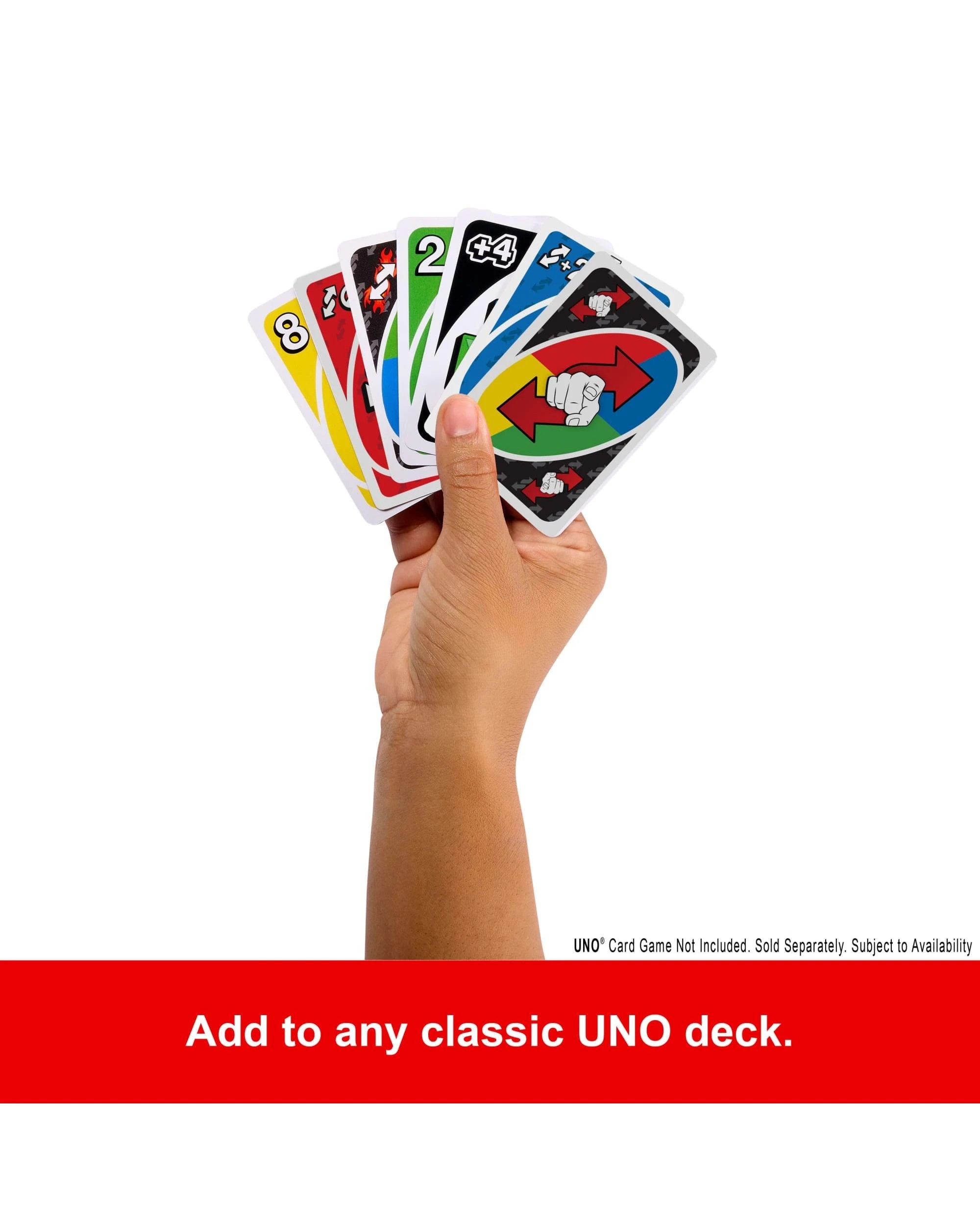 4 Mattel Games UNO Add-On Packs Reverse Pack Card Game, 4 of 6