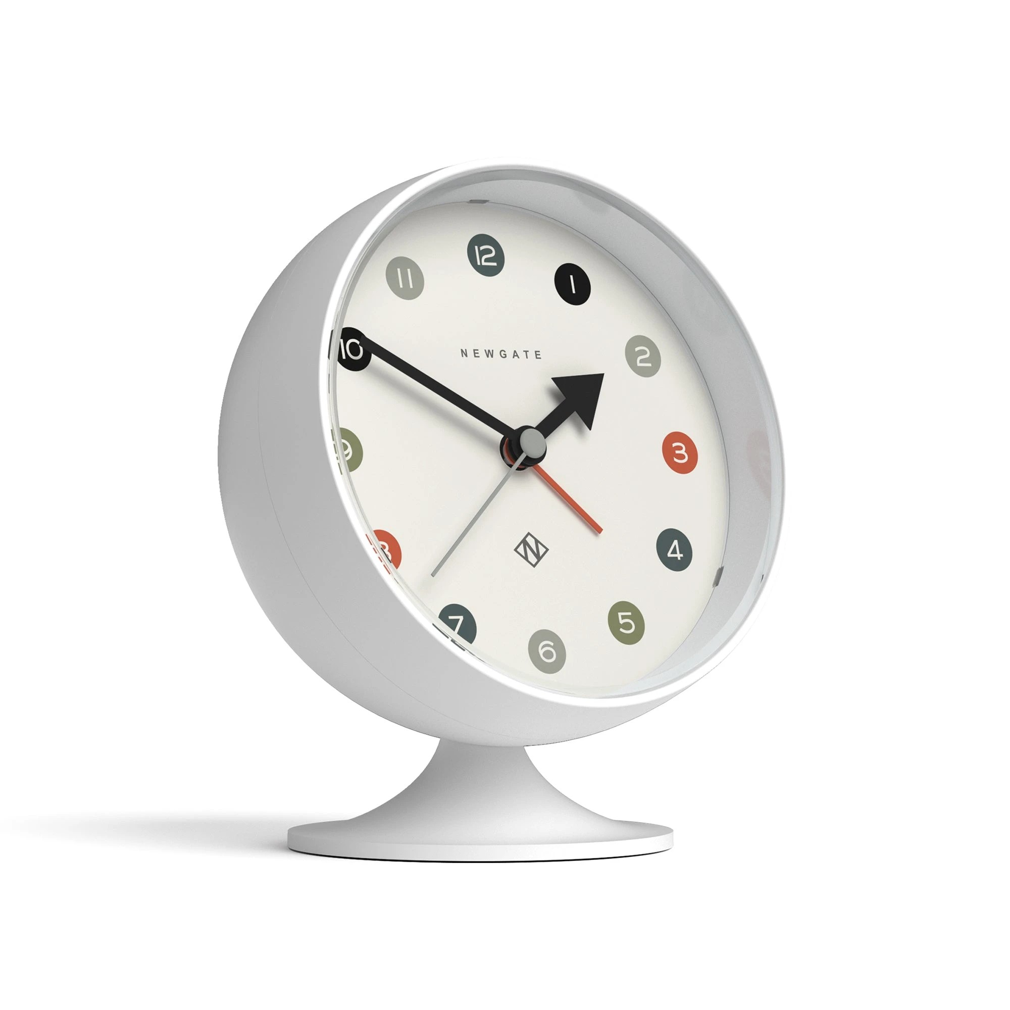 2 Newgate Spheric Alarm Clock - White, 2 of 2
