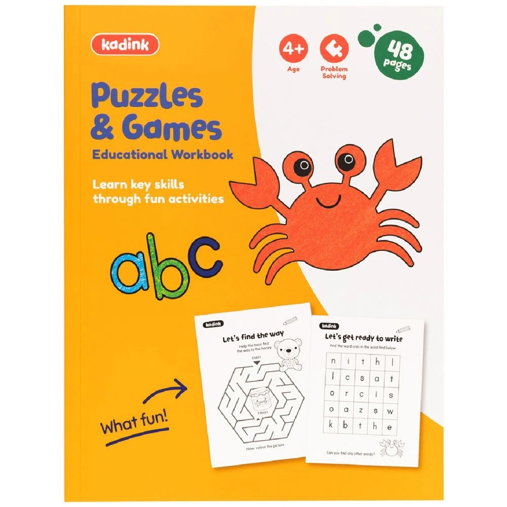 1 Kadink Workbook 48 Pages Puzzles and Games, 1 of 5