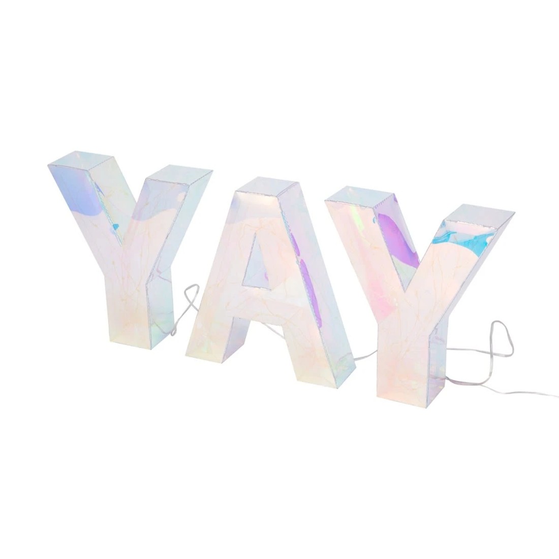 4 Iridescent YAY Lights, 4 of 6