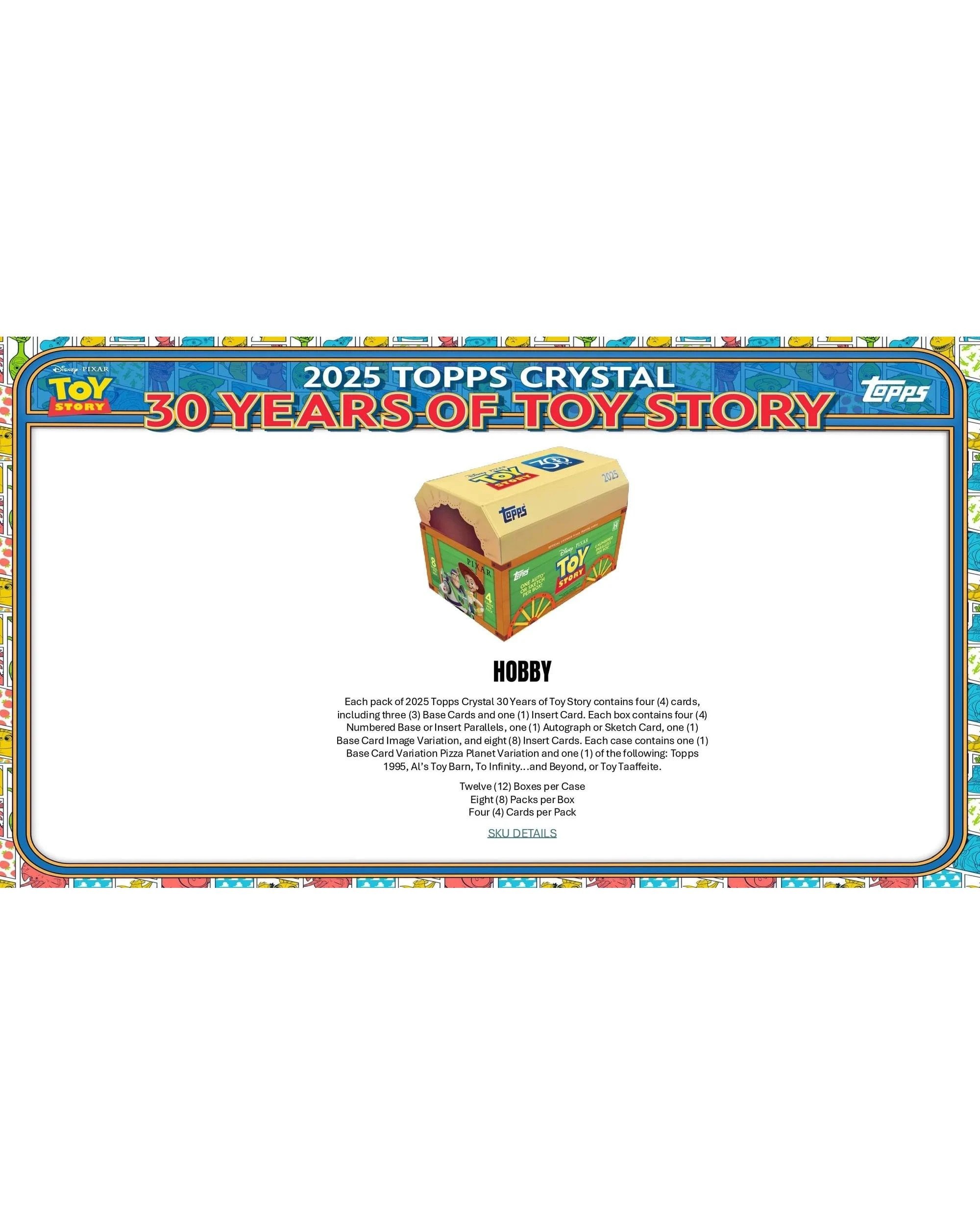 3 Topps 2025 Crystal Disney Pixar 30 Years of Toy Story Hobby Box, 3 of 10