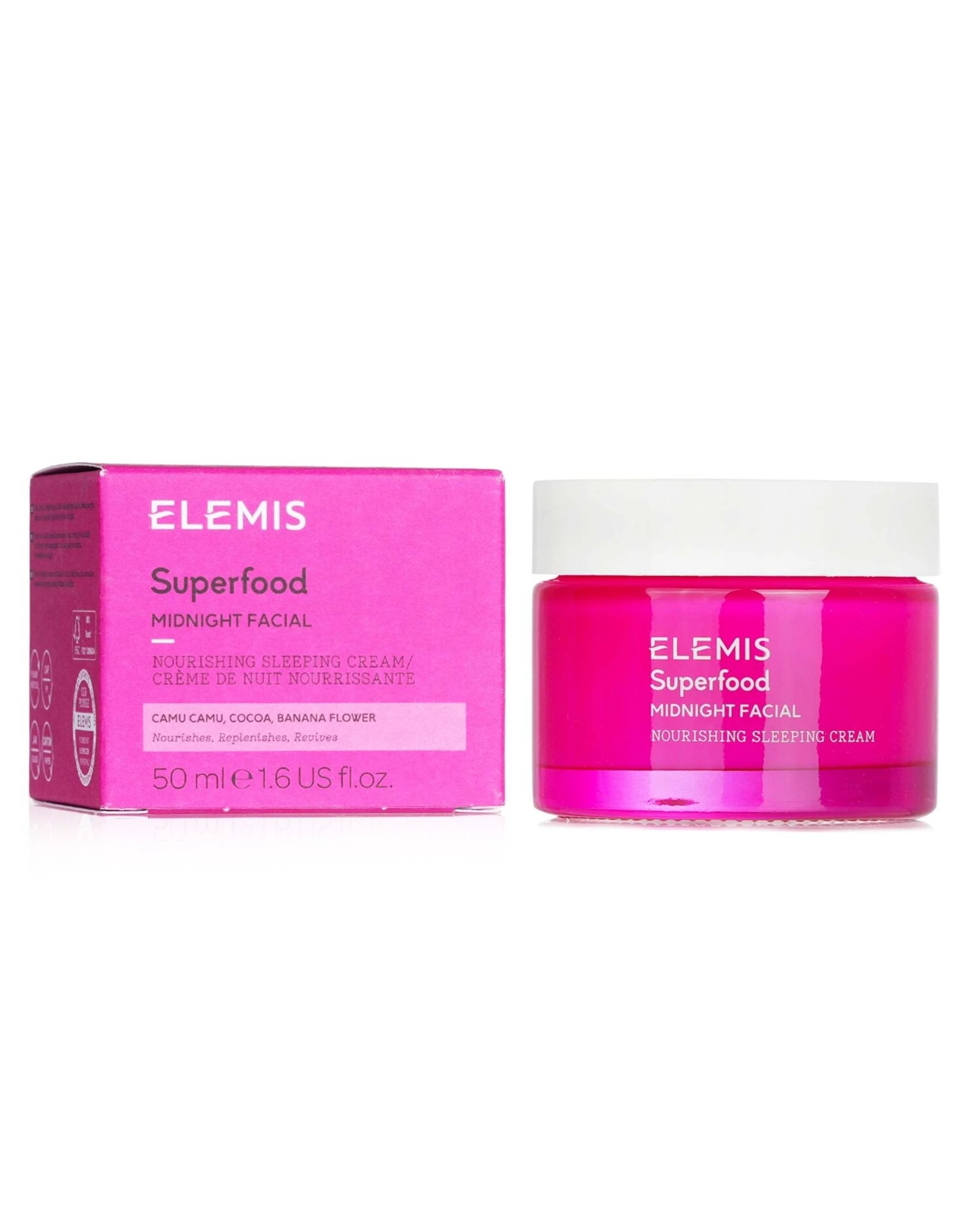2 Elemis Superfood Midnight Facial Nourishing Sleeping Cream  50ml/1.6oz, 2 of 3
