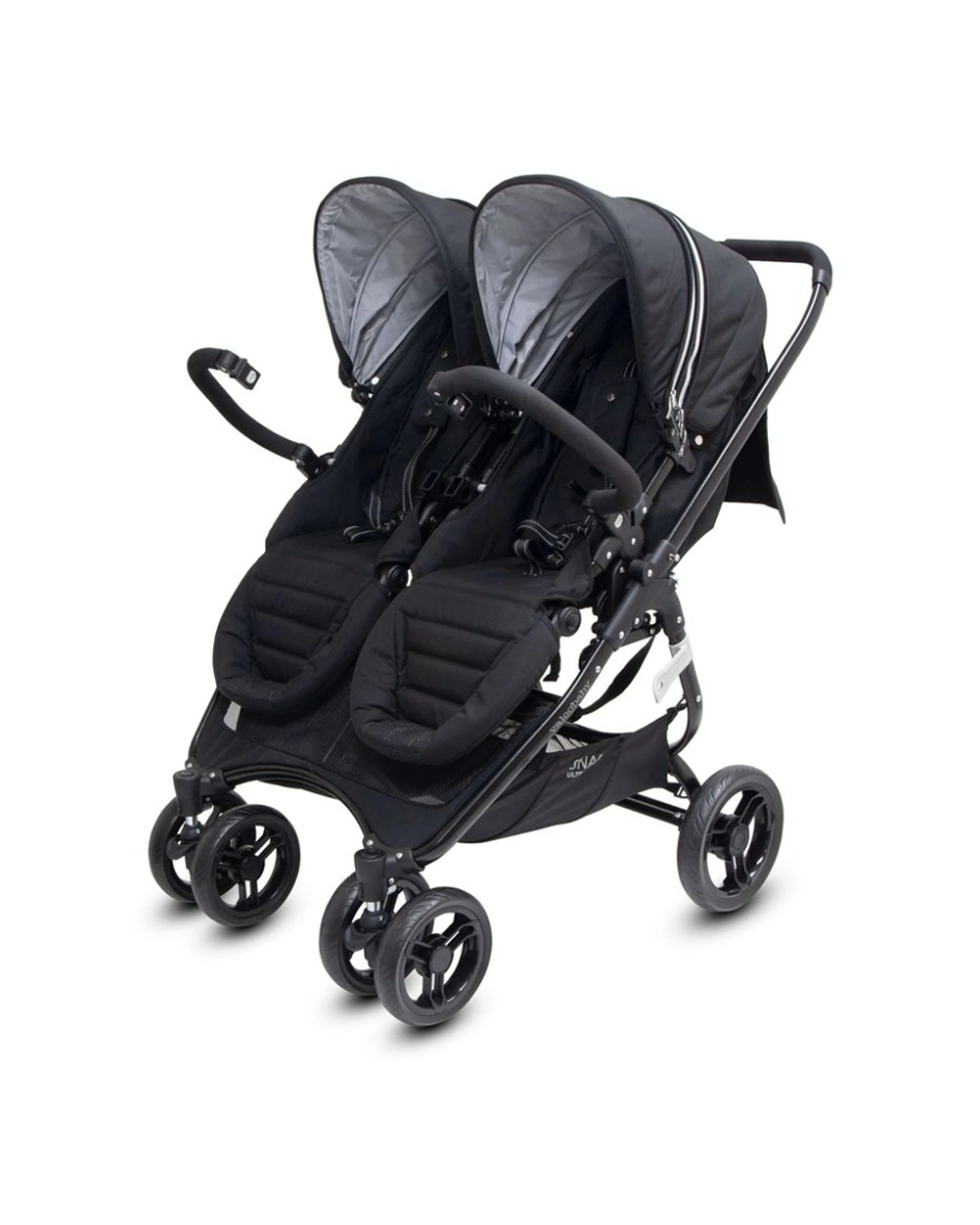 4 ValcoBaby Snap Ultra Duo Lightweight Double Stroller Side By Side 2 Seats - Black, 4 of 8