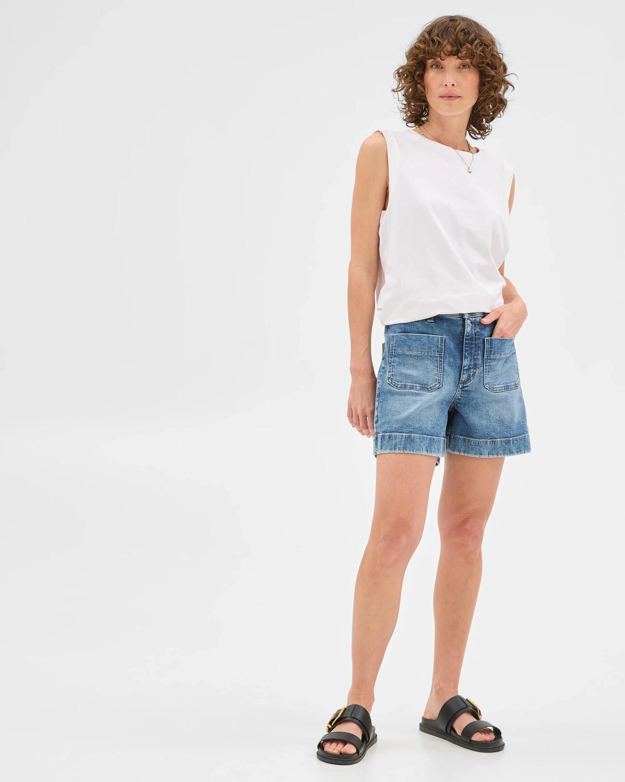 5 Target Denim Shorts - Mila HAZY BLUE, 5 of 7