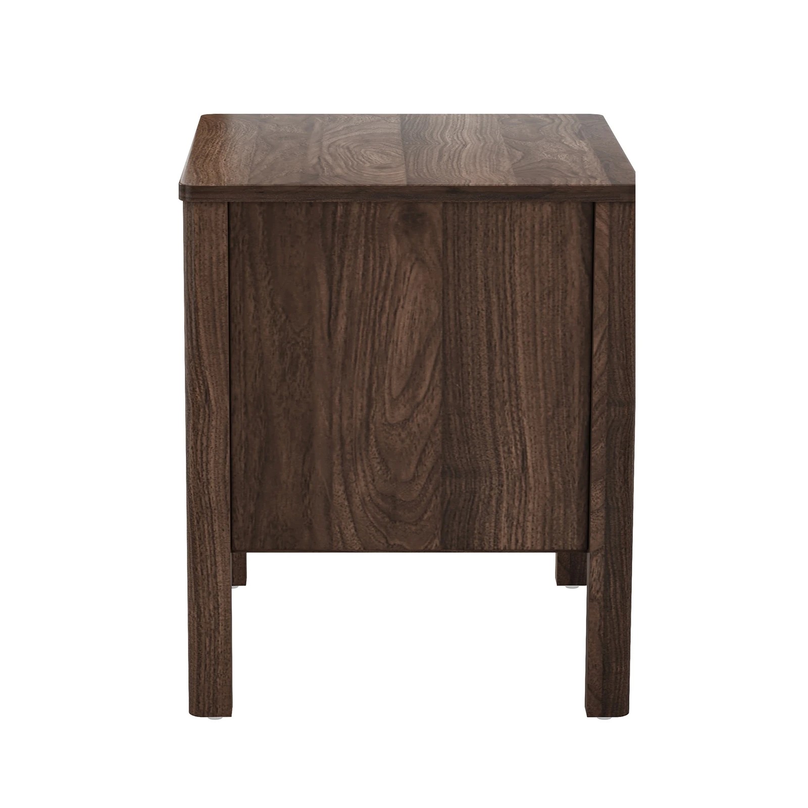 8 Oikiture 2x Bedside Table 2 Drawers Side Table Nightstand Handle-free - Brown, 8 of 10