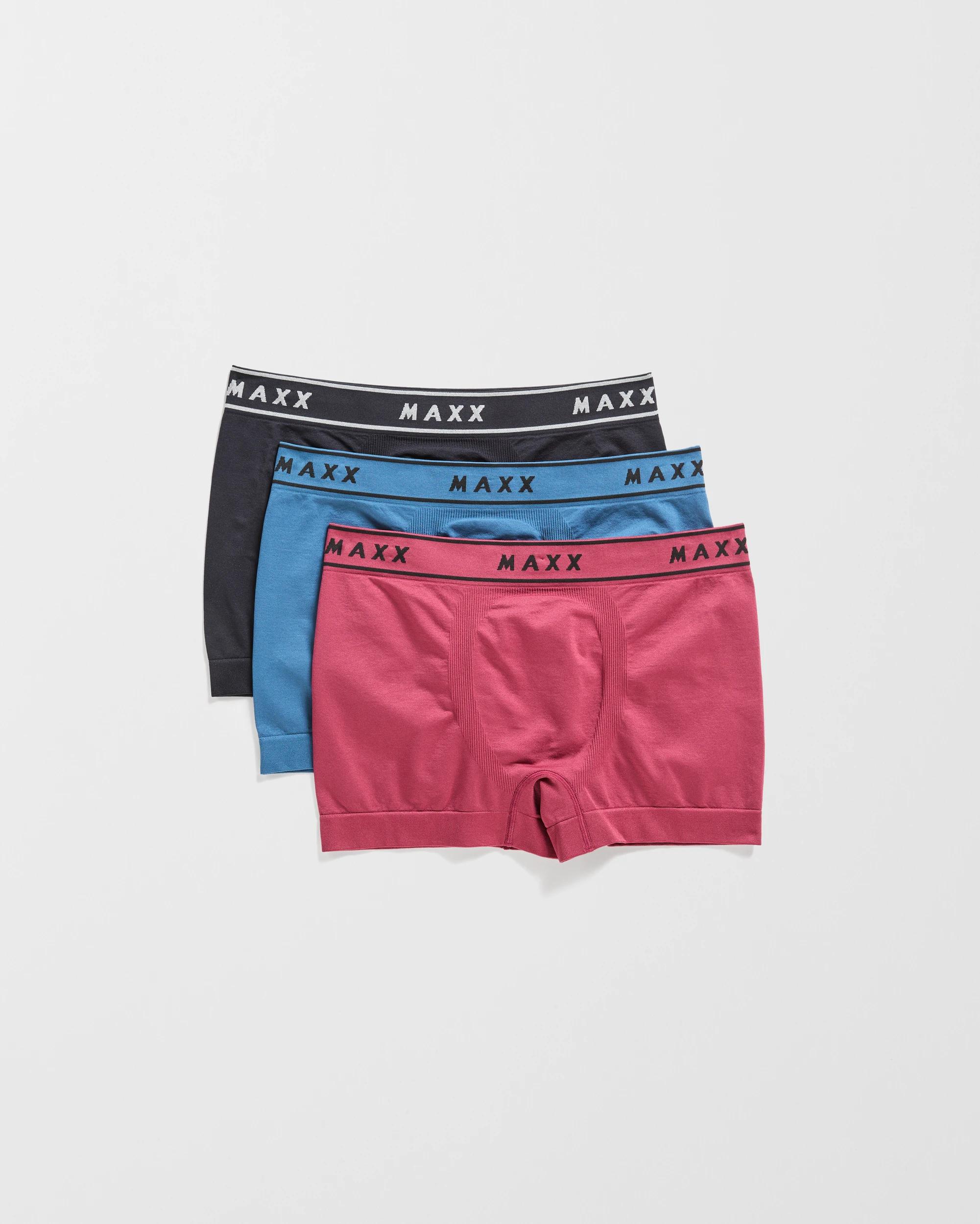 1 Maxx 3 Pack Mens Seamfree Trunks MULTI, 1 of 4