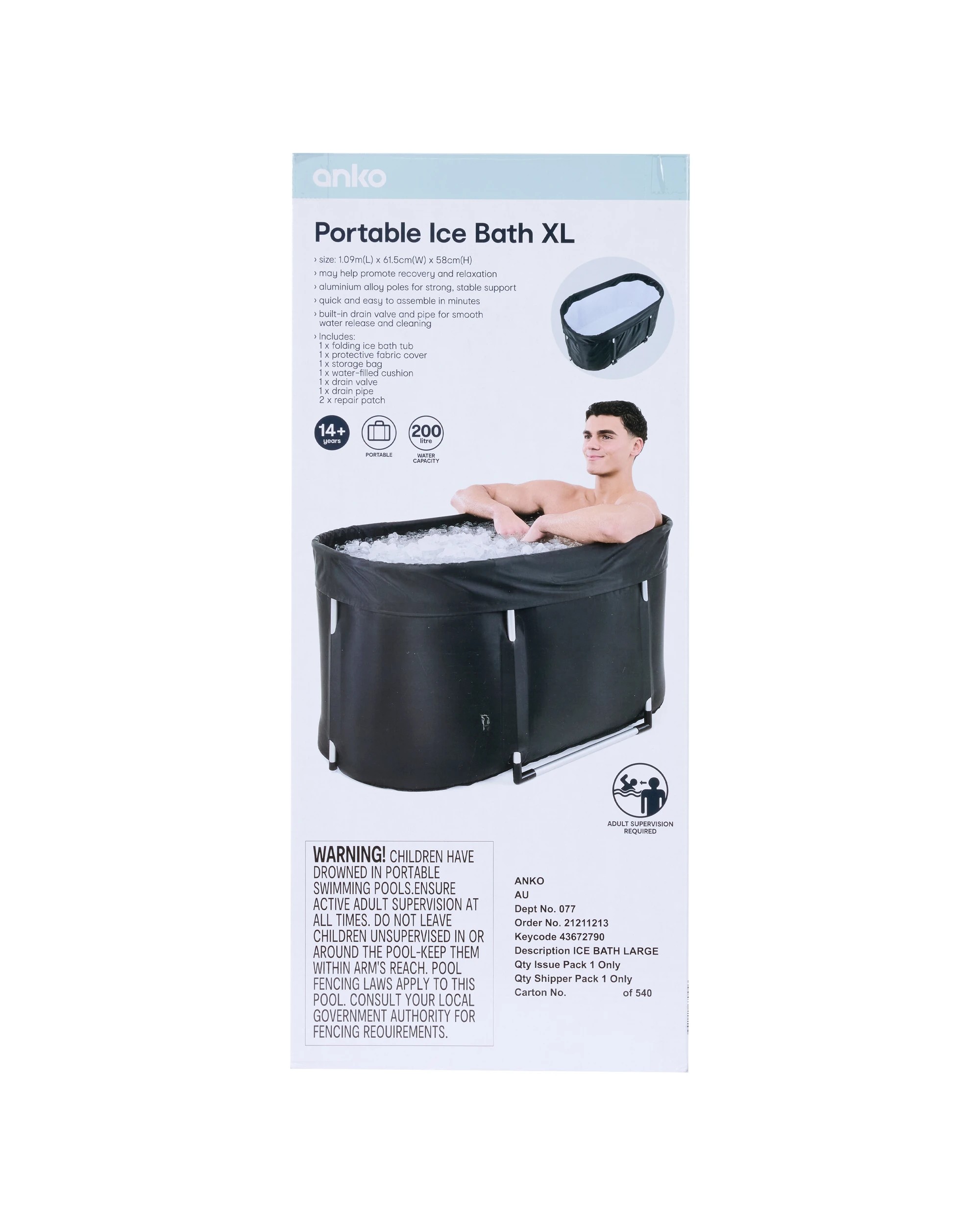 9 Portable Ice Bath - Extra Large, 9 of 10