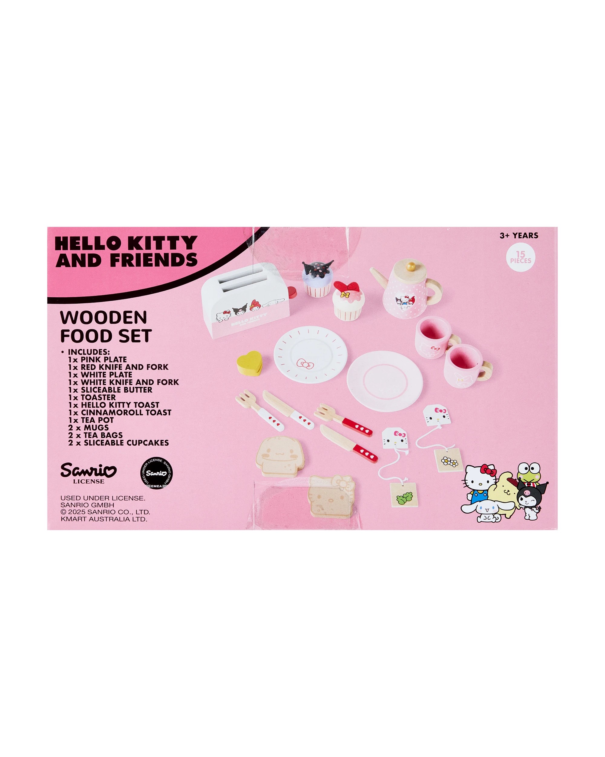 10 15 Piece Hello Kitty and Friends Wooden Food Set, 10 of 10