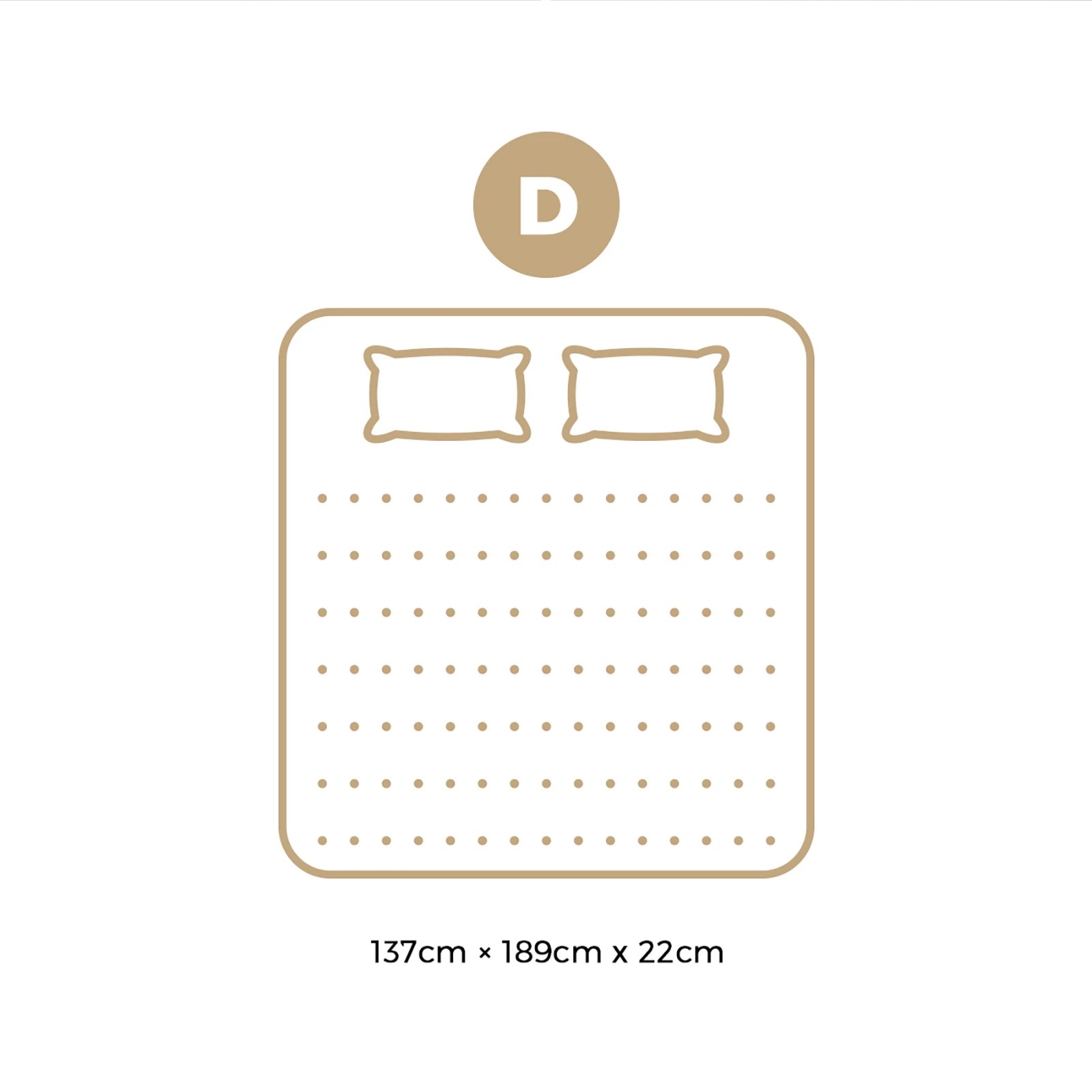 10 Bedra Bedding Double Mattress Cool Gel Foam Euro Top Bed 22cm
 - Multi, 10 of 10