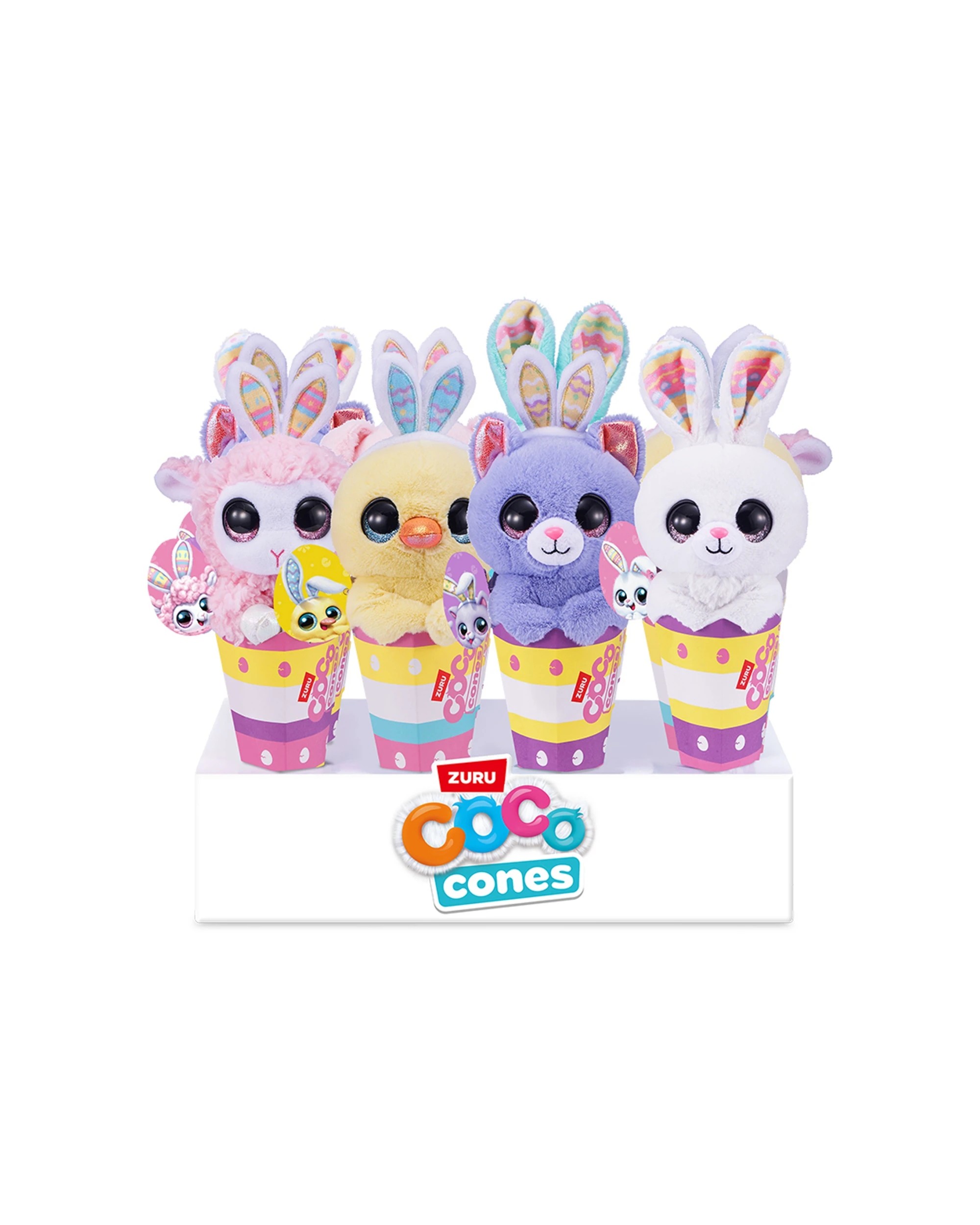 5 Zuru Coco Cones Bunny Animal Plush Toy Kids - Multi, 5 of 5