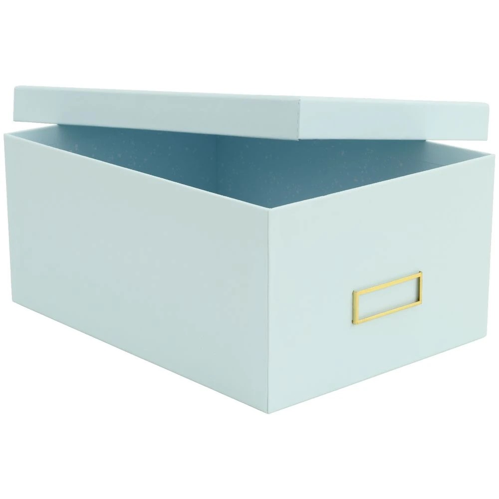 2 Otto Pastel Deep A4 Storage Box Blue, 2 of 5