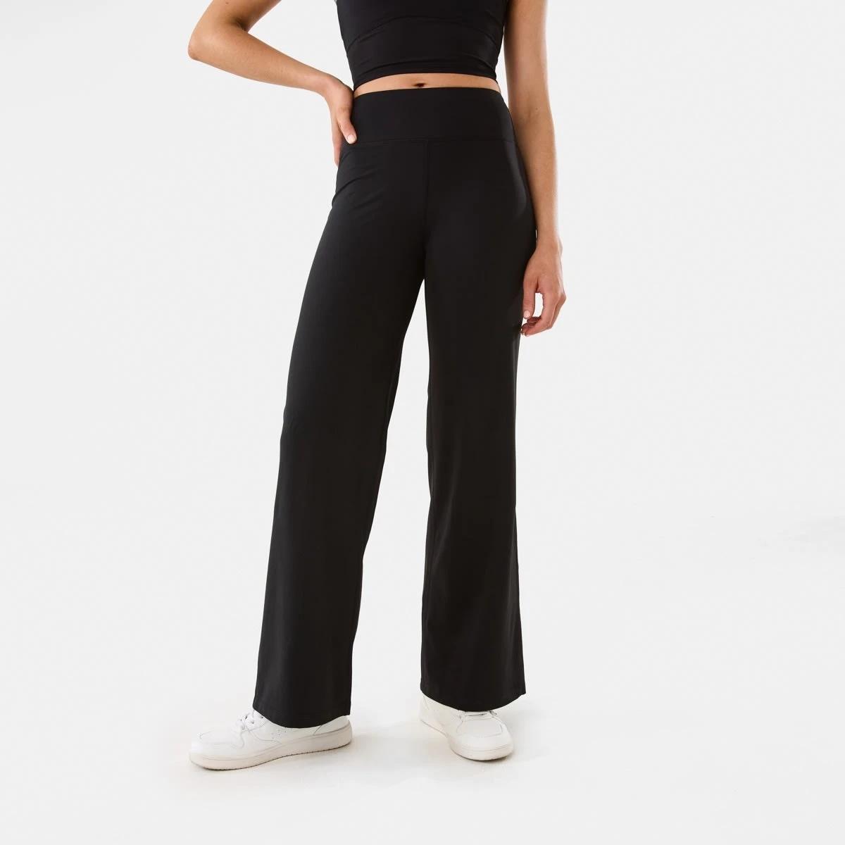 1 Active Womens Wide Leg Leggings BLACK, 1 of 5