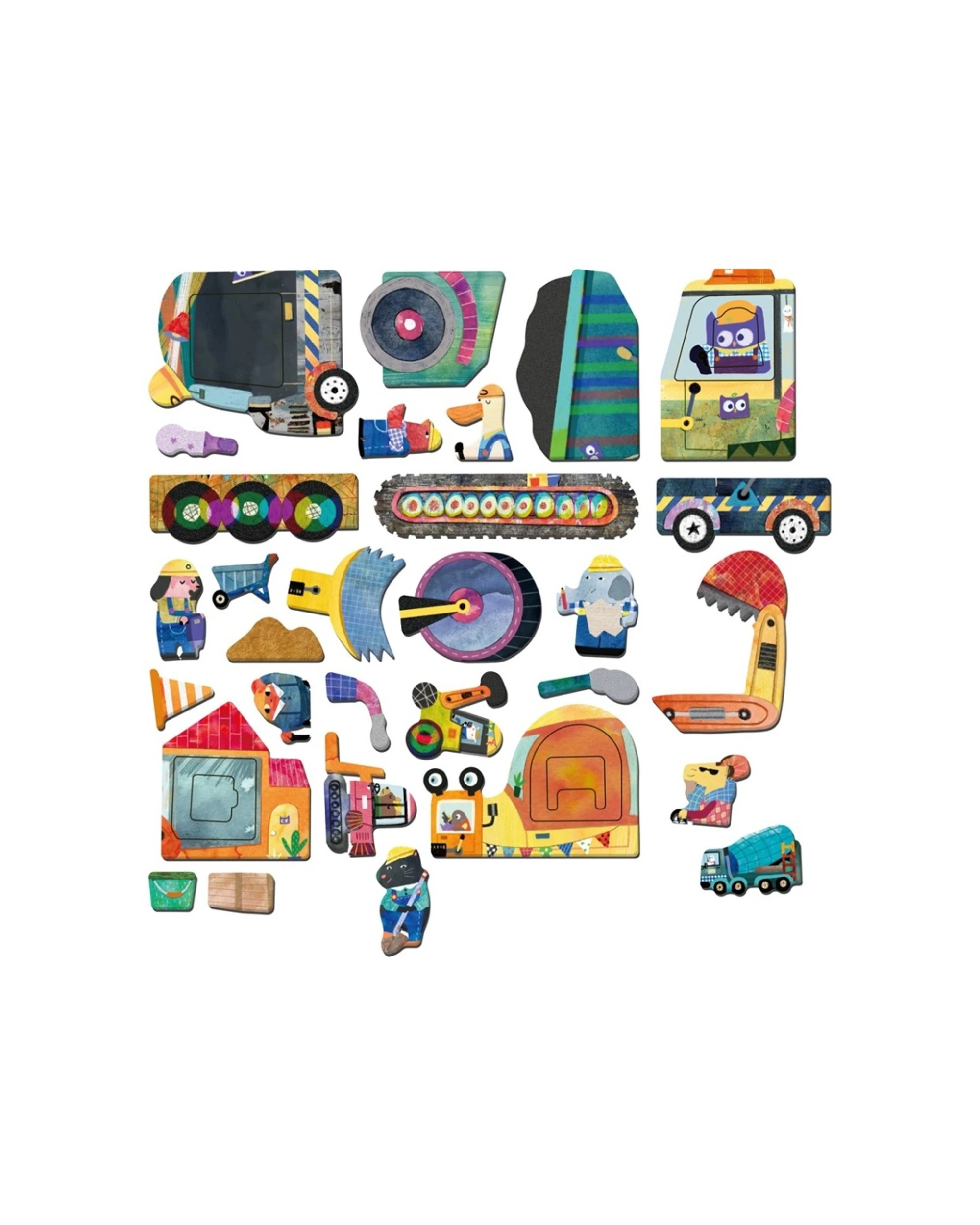 3 Mieredu Travel Magnetic Box Trucks Kids Creative Learning Toy Set, 3 of 3