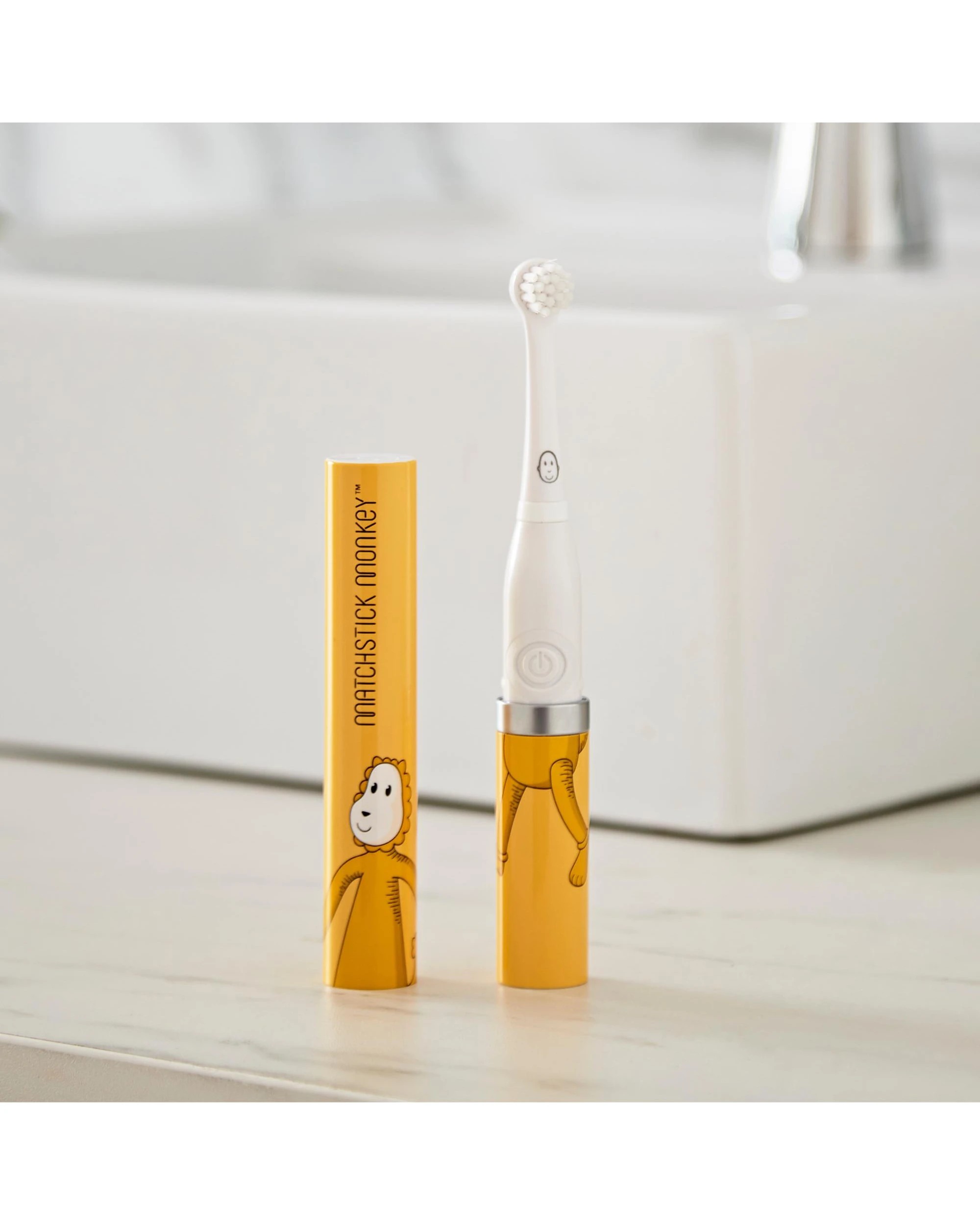 3 Matchstick Monkey Baby Sonic Toothbrush - Ludo Lion, 3 of 3