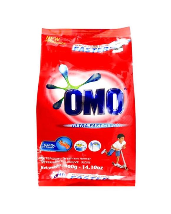Omo Laundry Detergent Powder Ultra Fast Clean Hand Wash And Top Loader 400g