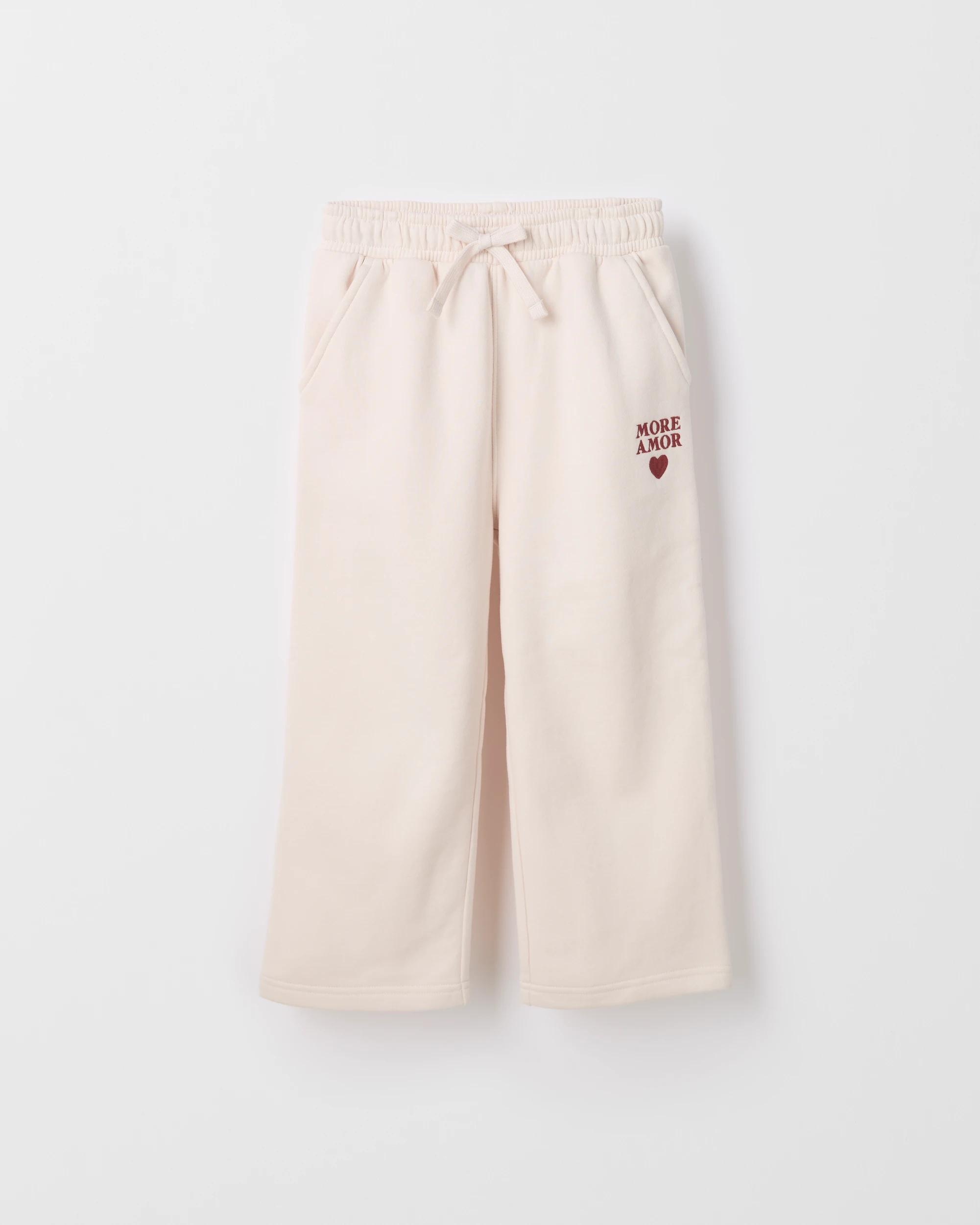 1 Target Kids Australian Cotton Blend Fashion Cord Wide Leg Trackpants CREAM, 1 of 1