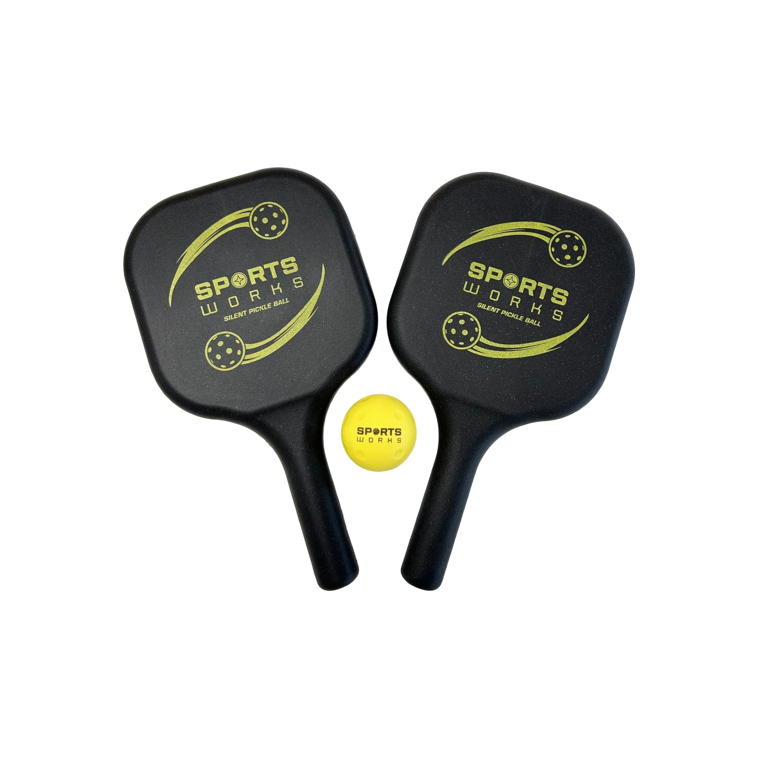 1 Sports Works Silent Pickle Ball Set, 1 of 4