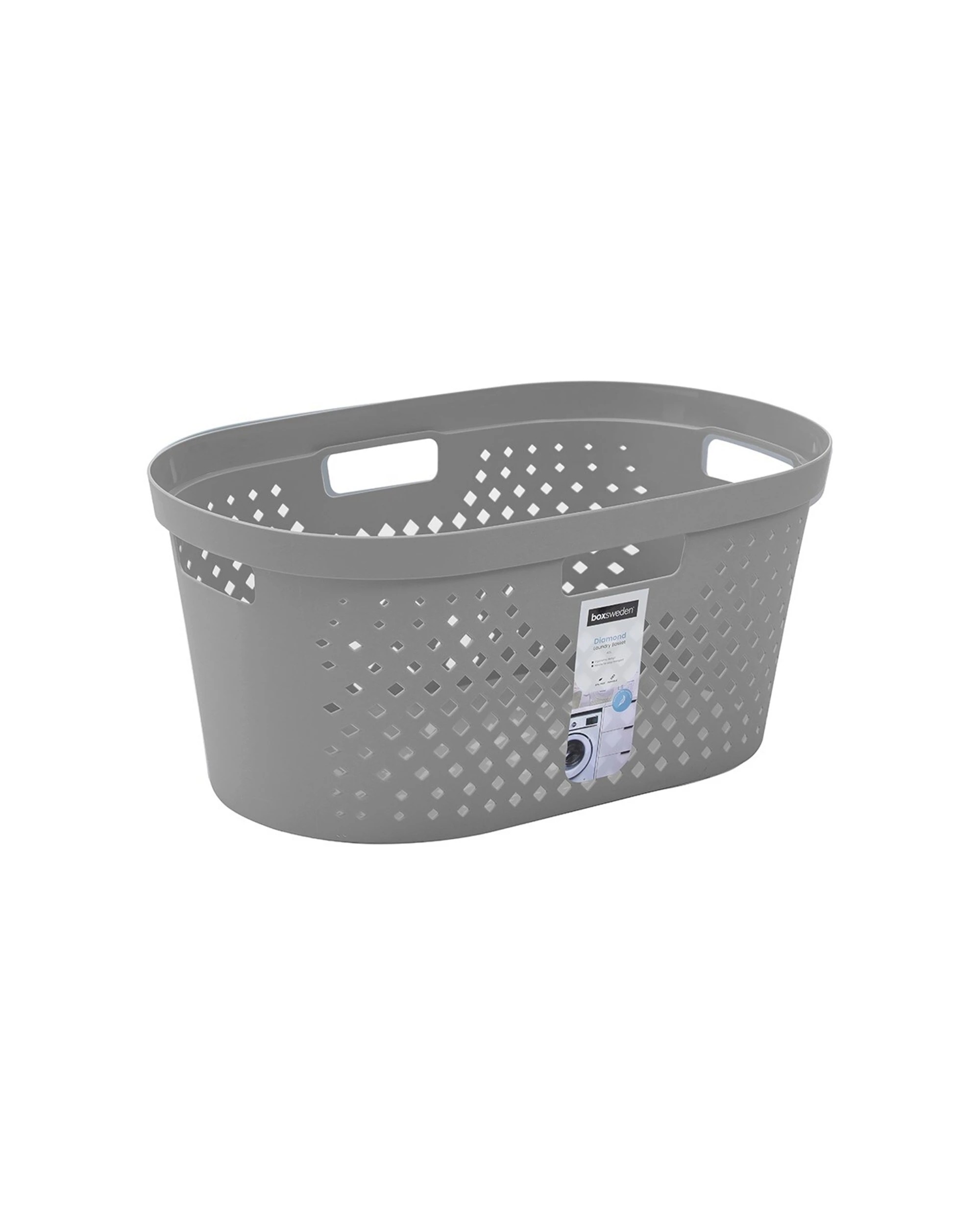 5 Boxsweden Diamond 40l Laundry Basket Dirty Clothes Hamper Storage - Assorted, 5 of 5