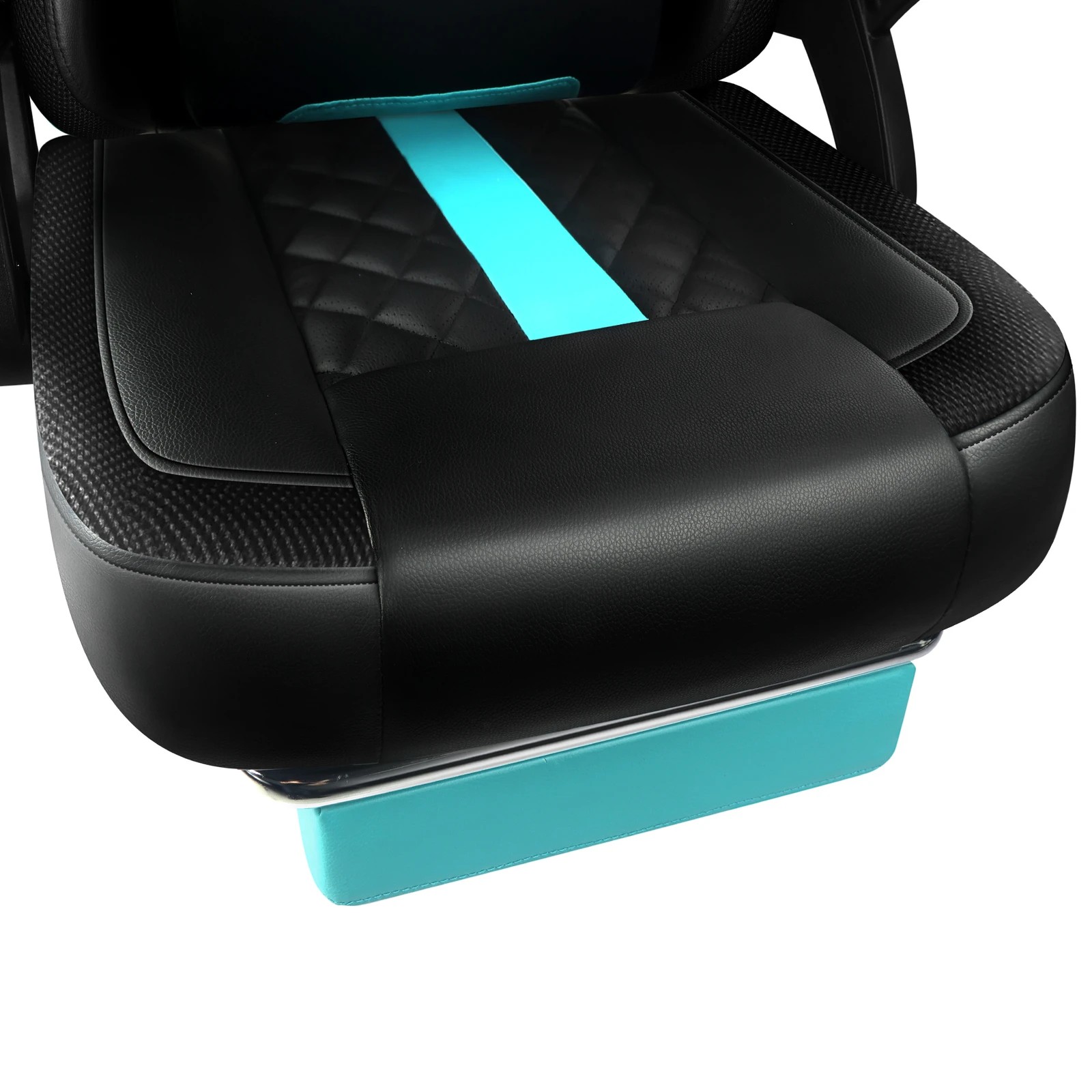 5 Alfordson Gaming Chair Office Massage 12 RGB LED Computer Leather - Cyan, 5 of 10