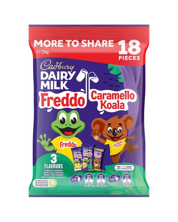 18 Piece Cadbury Dairy Milk Freddo Variety Pack 234g