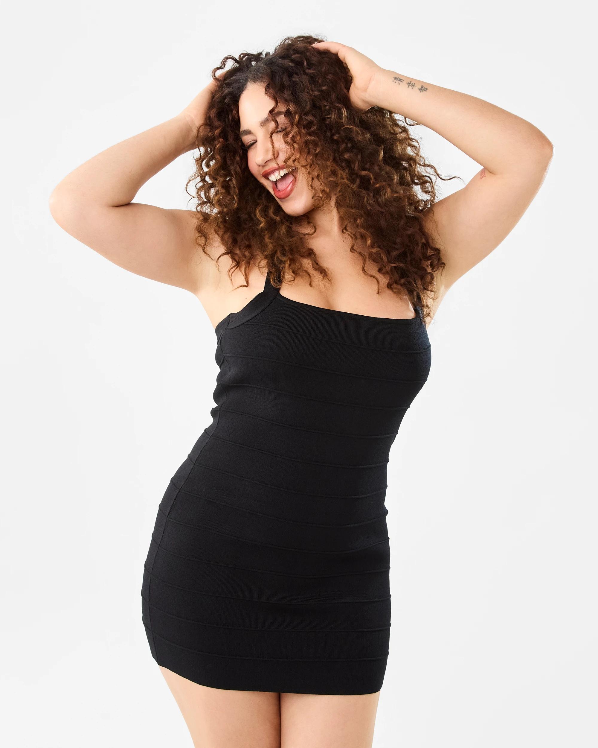 8 Bandage Mini Dress Black, 8 of 8