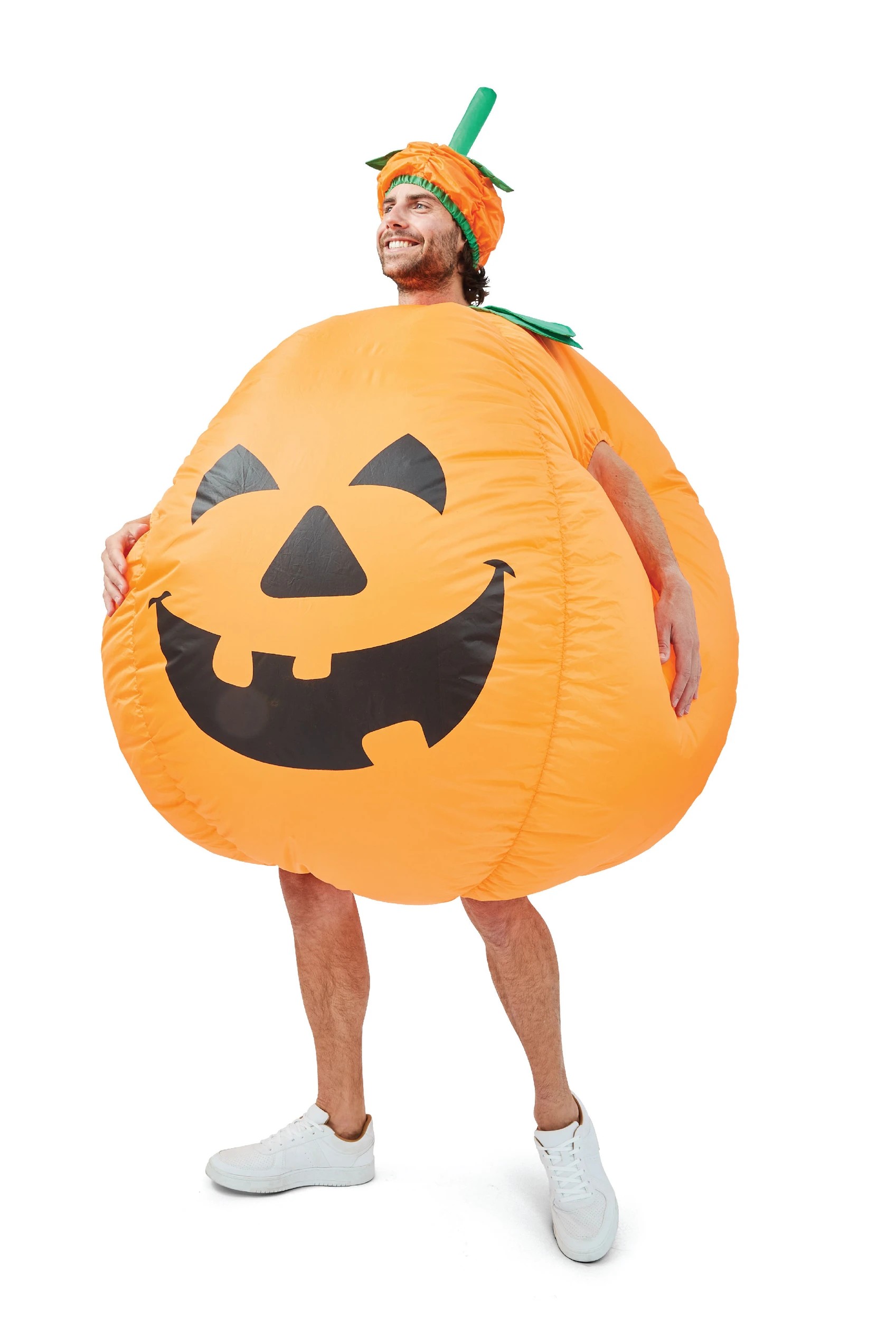 1 Inflatable Pumpkin Costume - Adult, 1 of 10