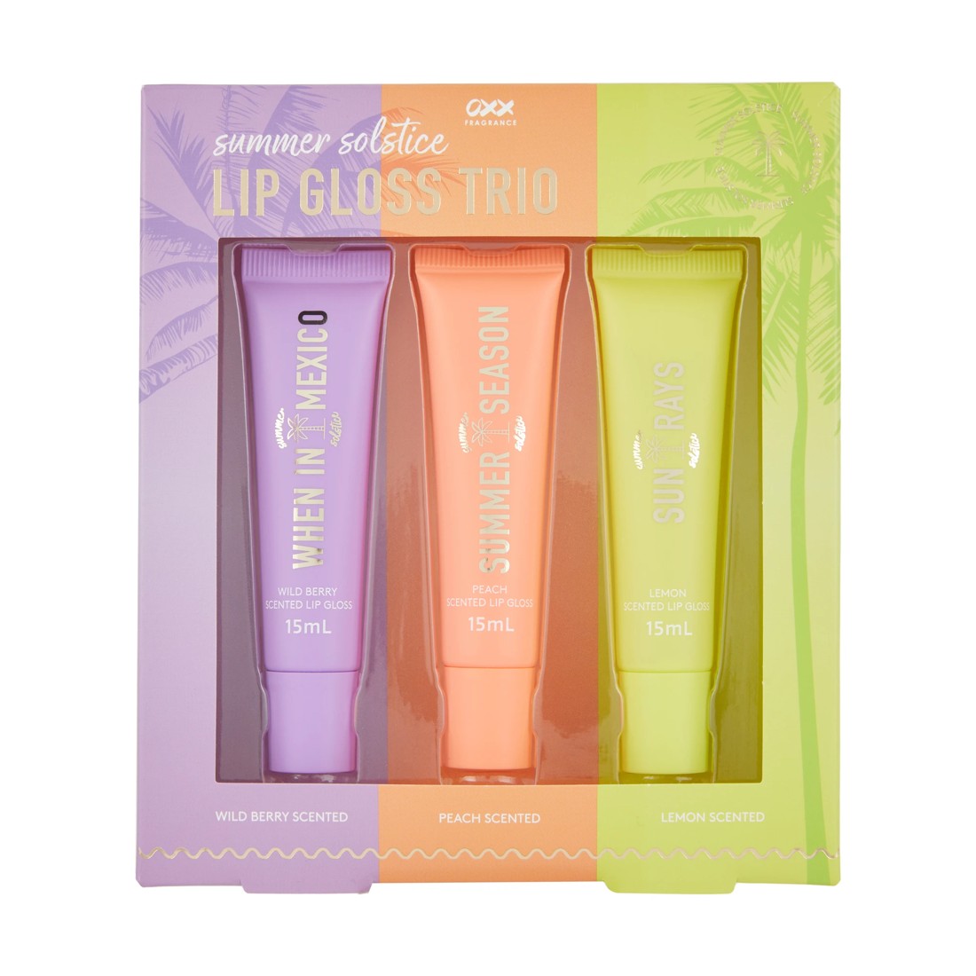 1 OXX Fragrance Summer Solstice Lip Gloss Trio, 1 of 5