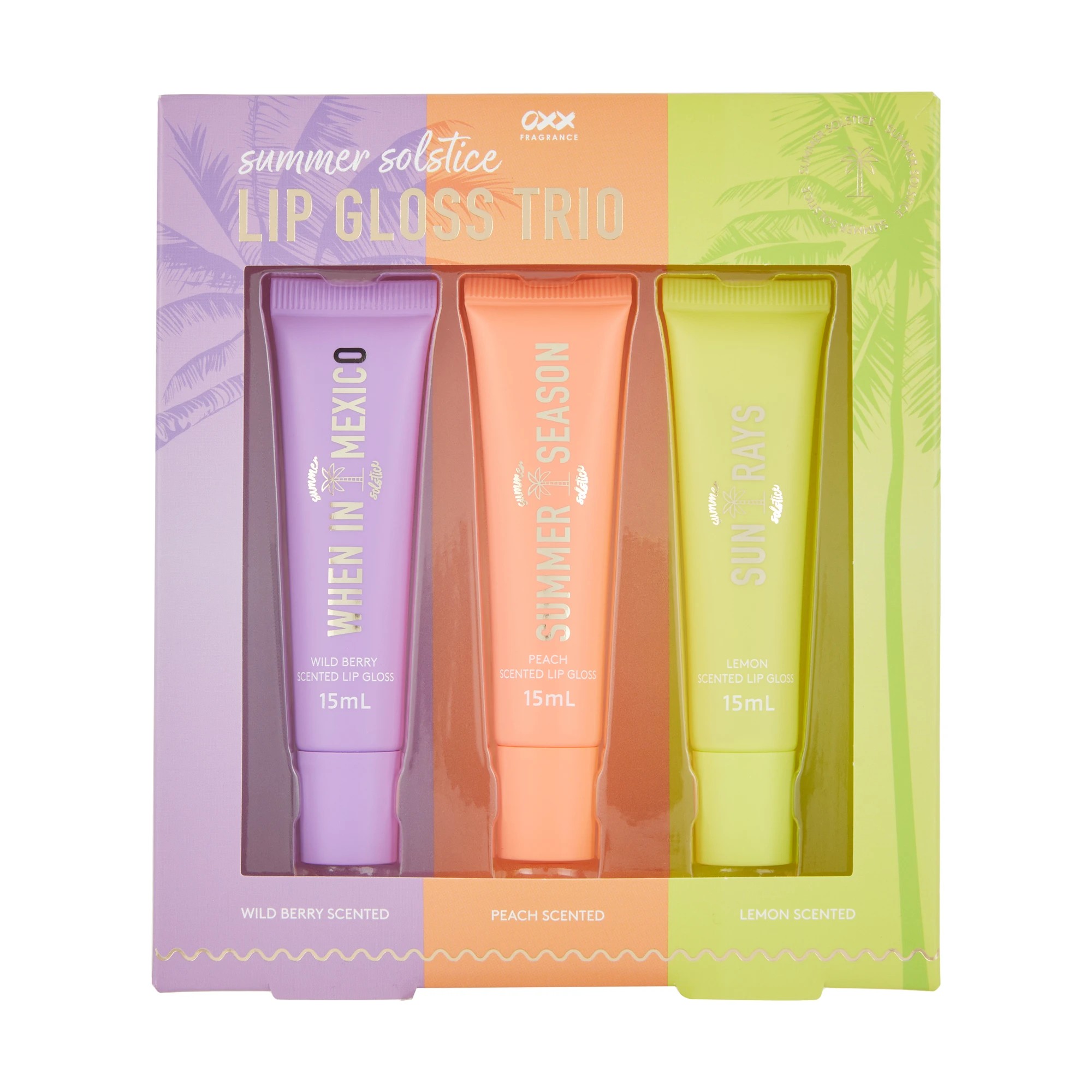 1 OXX Fragrance Summer Solstice Lip Gloss Trio, 1 of 5
