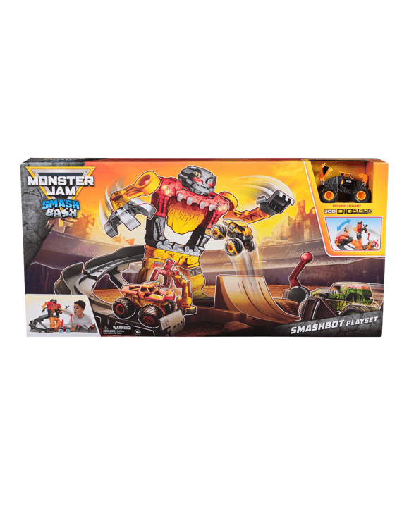 Monster Jam 1:64 Smash & Bash Smashbot Playset