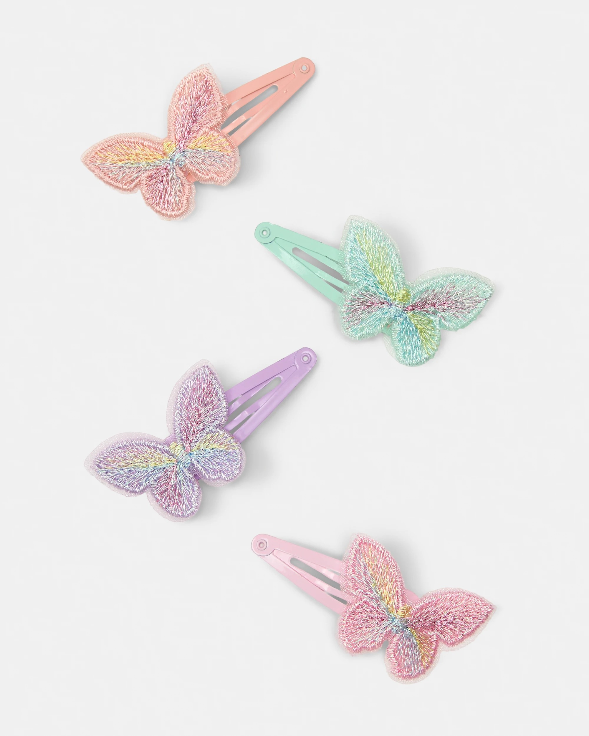 3 4 Pack Snap Hair Clips - Butterfly, 3 of 3