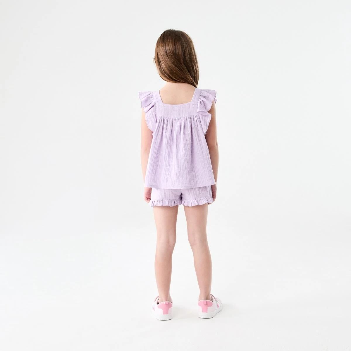 6 Frill Hem Shorts PASTEL LILAC, 6 of 6