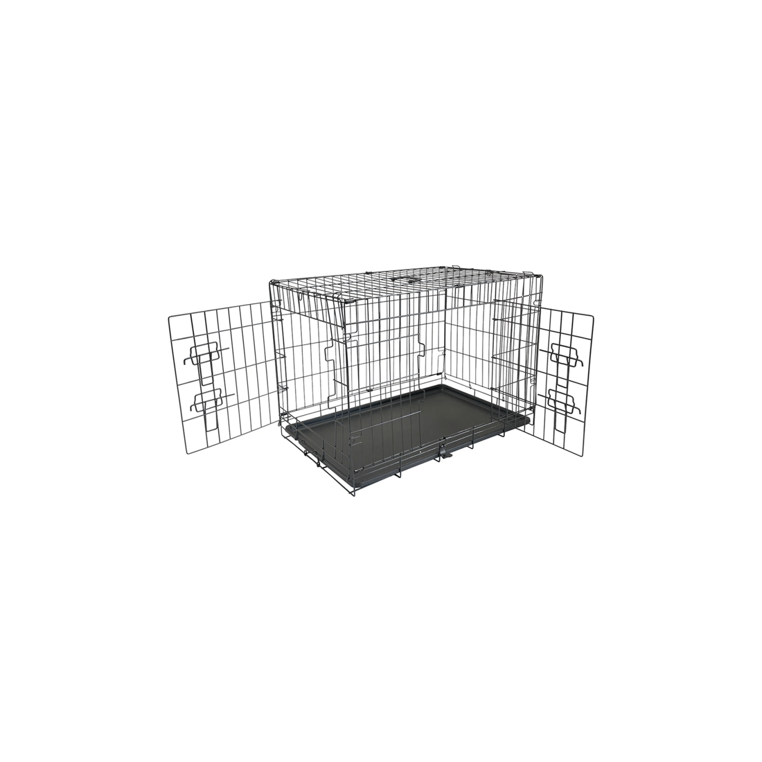 5 Superior Pet Essentials Foldable Dual Door Dog Training Crate 36 Inch 91x57x64cm
 - Black, 5 of 6