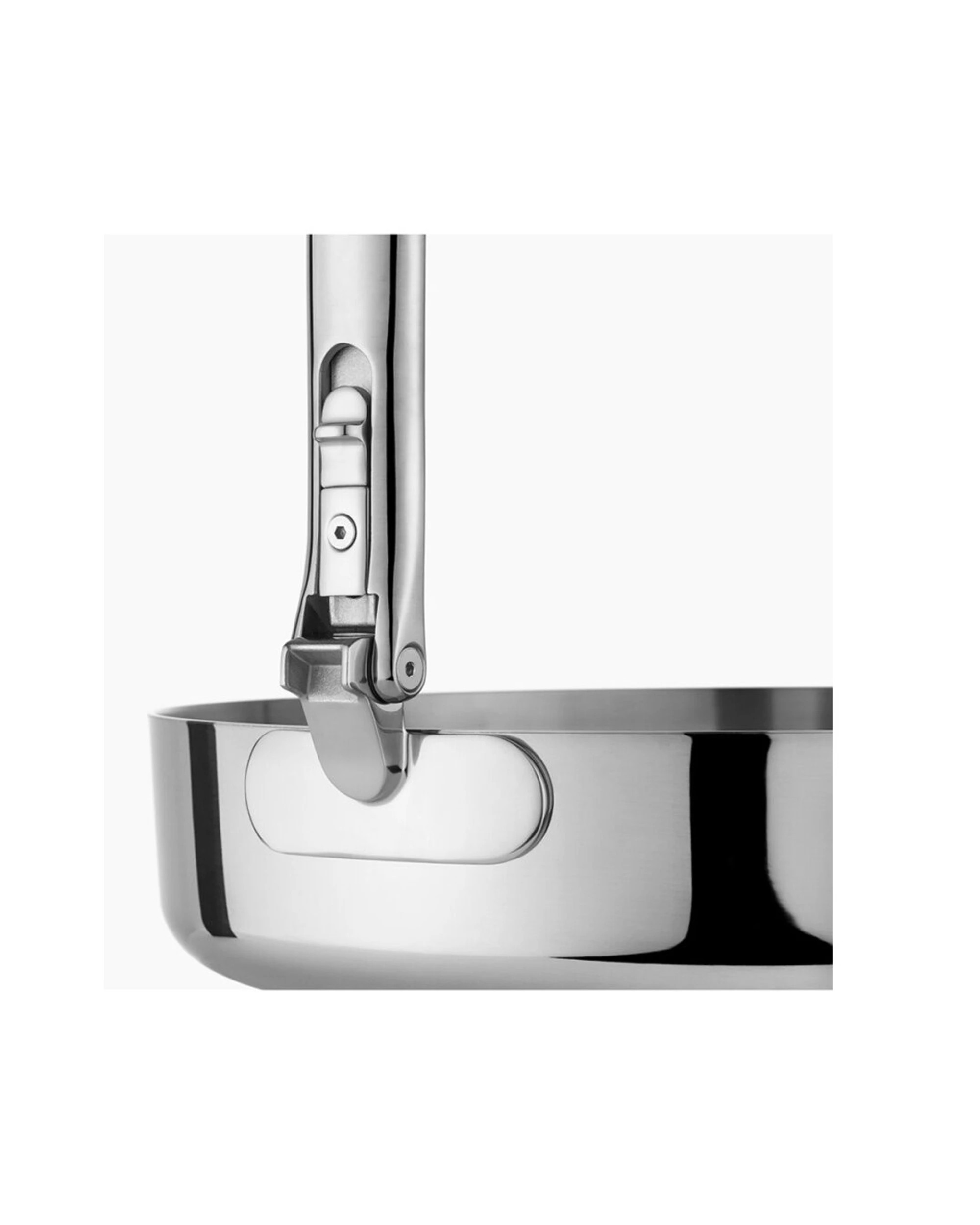 4 Joseph Joseph Space Saving 28cm Saute Pan With Lid Folding Handle Stainless Steel - Metallic, 4 of 7