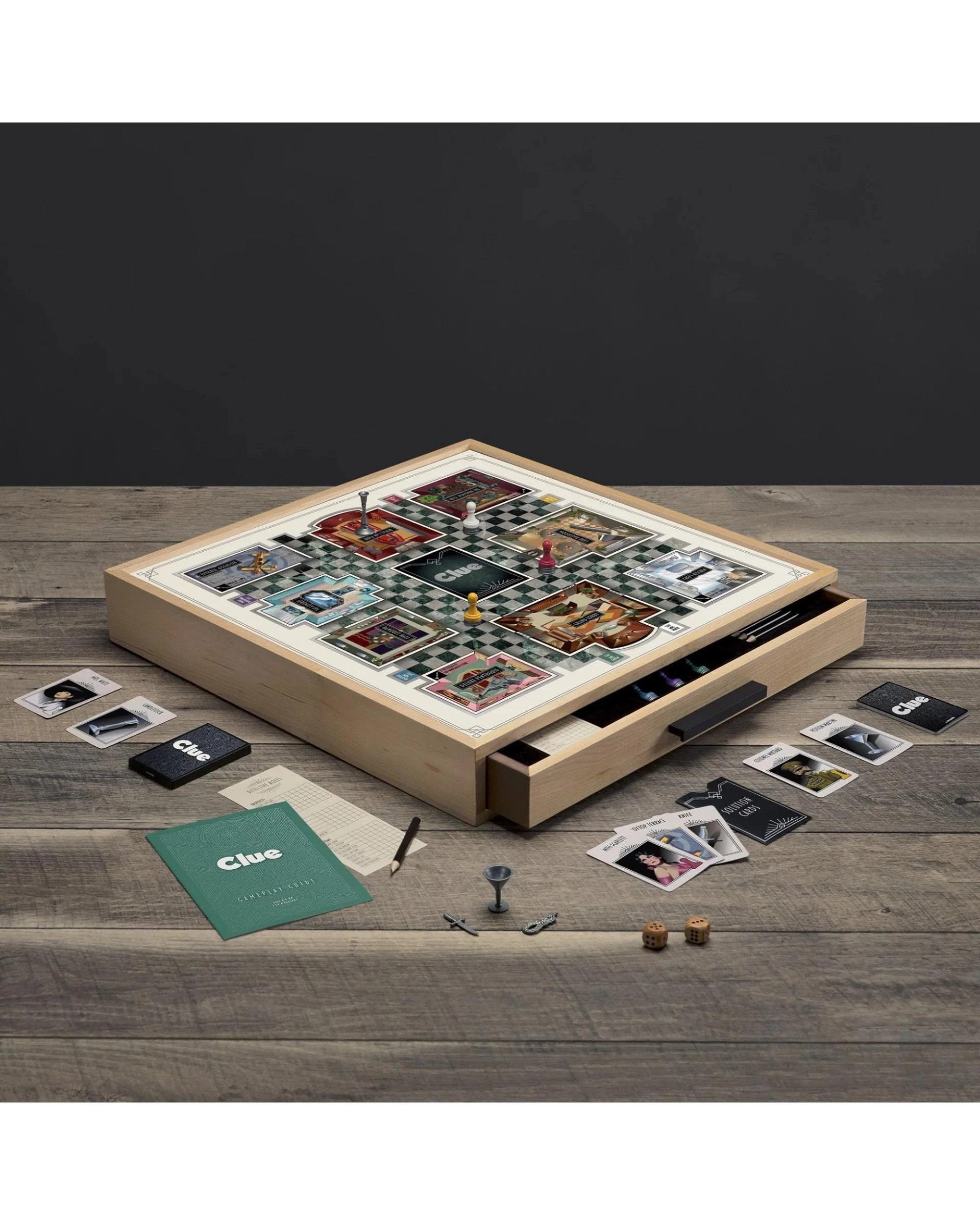 4 Clue Luxe Maple Edition Board Game, 4 of 5
