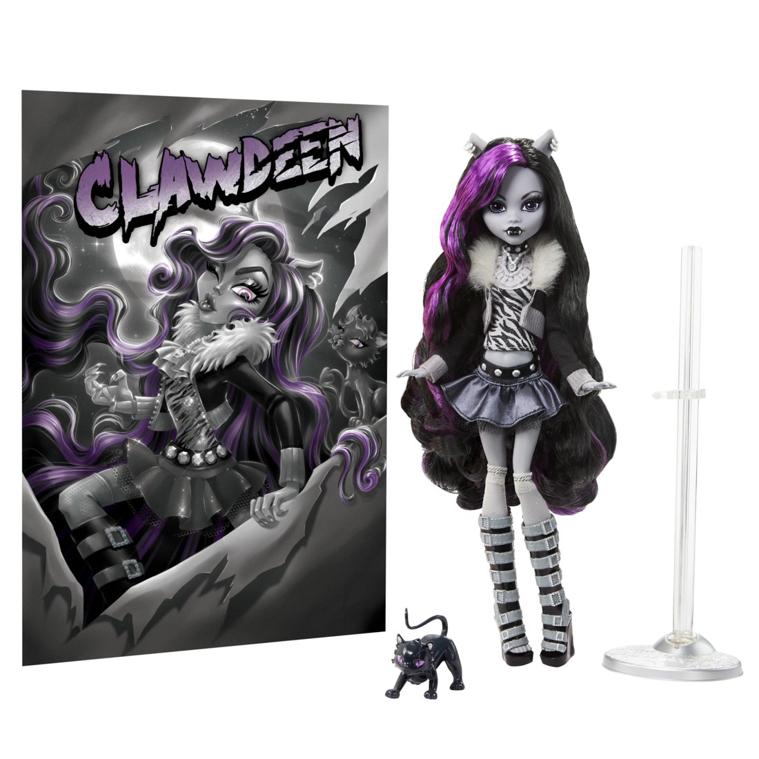 2 Monster High Reel Drama Clawdeen Wolf Collector Doll, 2 of 6