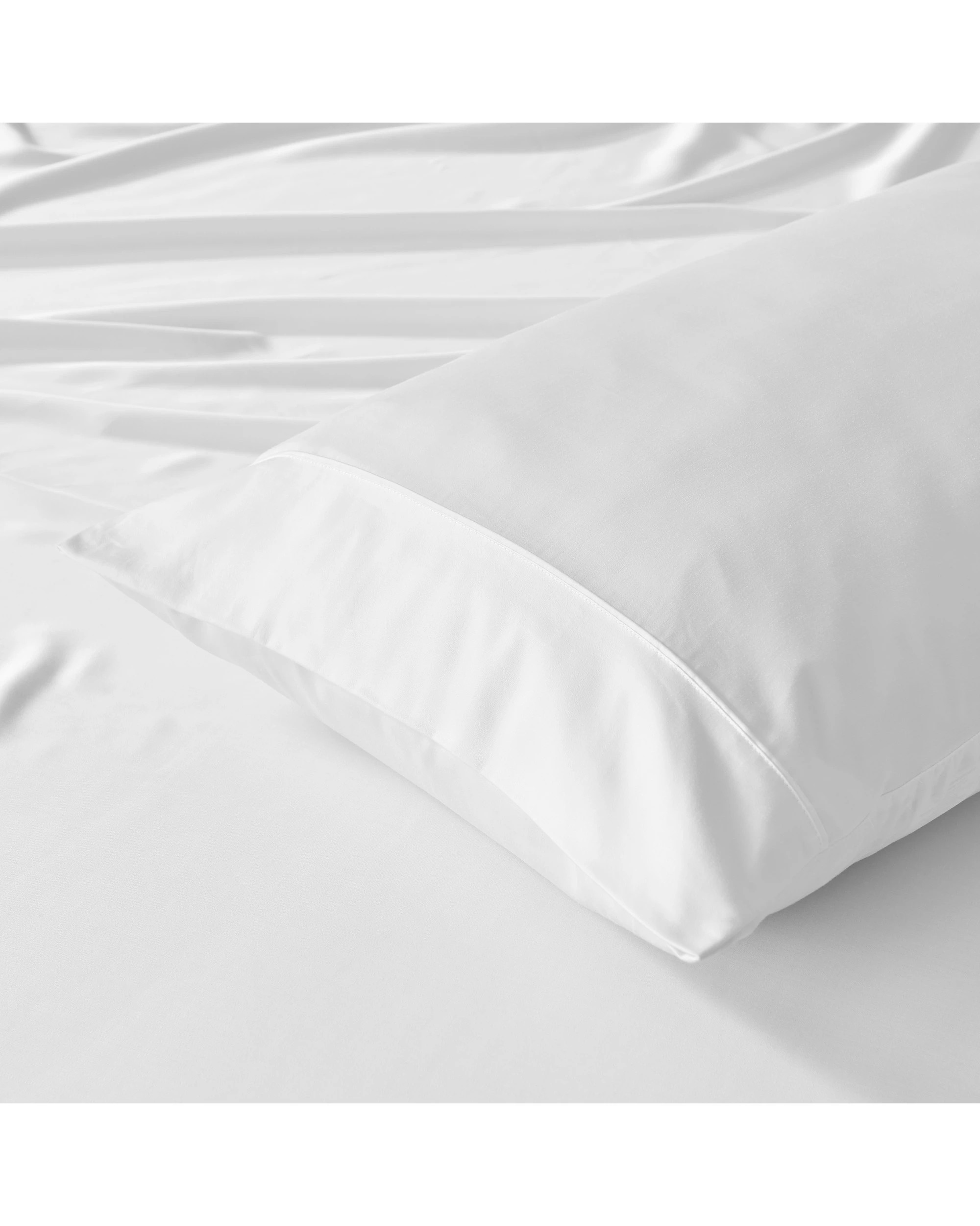 2 Natural Home 400TC 100% Bamboo Sateen Fitted Sheet Set - Double Bed - White, 2 of 5