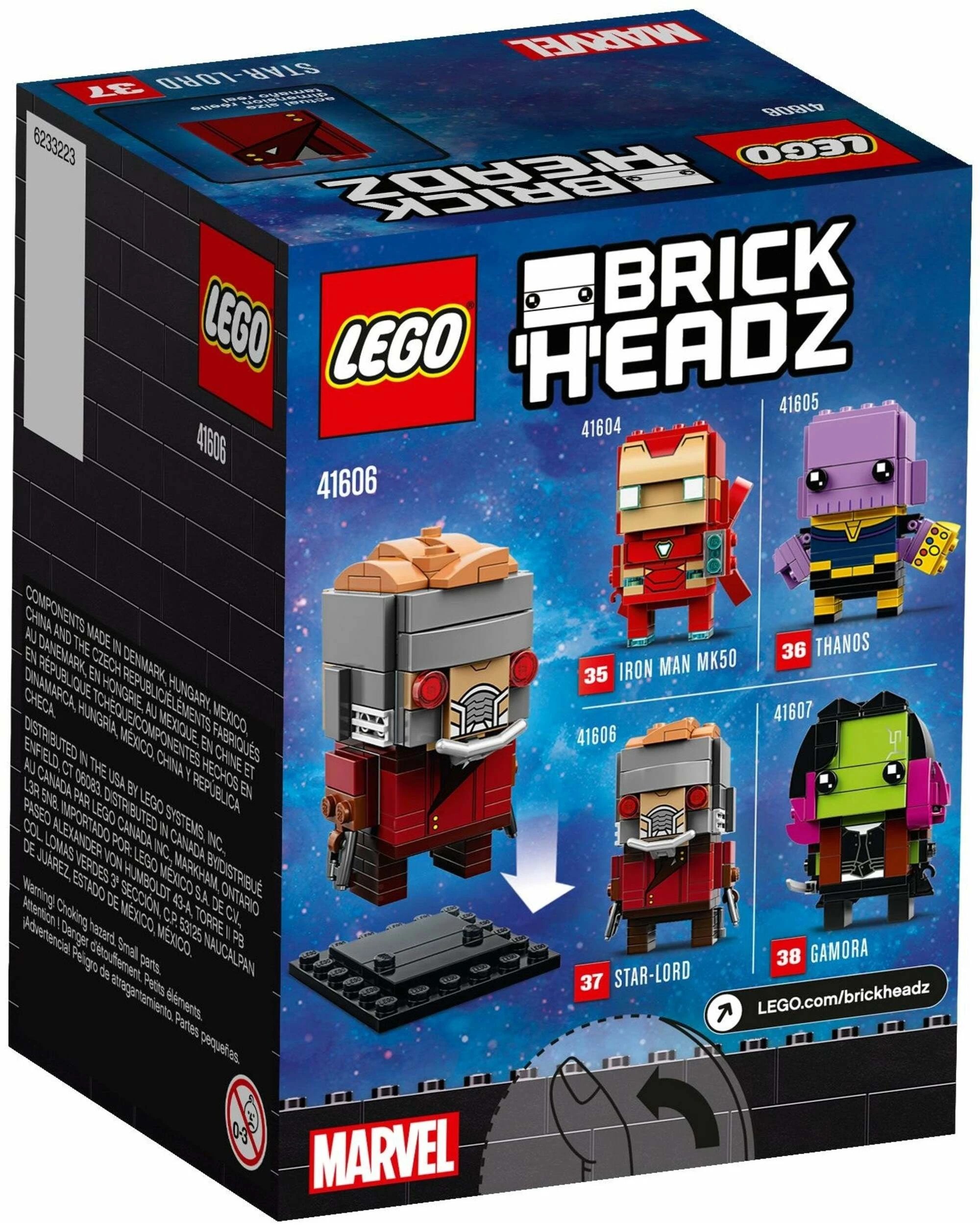 4 LEGO 41606 Star-Lord BrickHeadz - Avengers Infinity War, 4 of 4