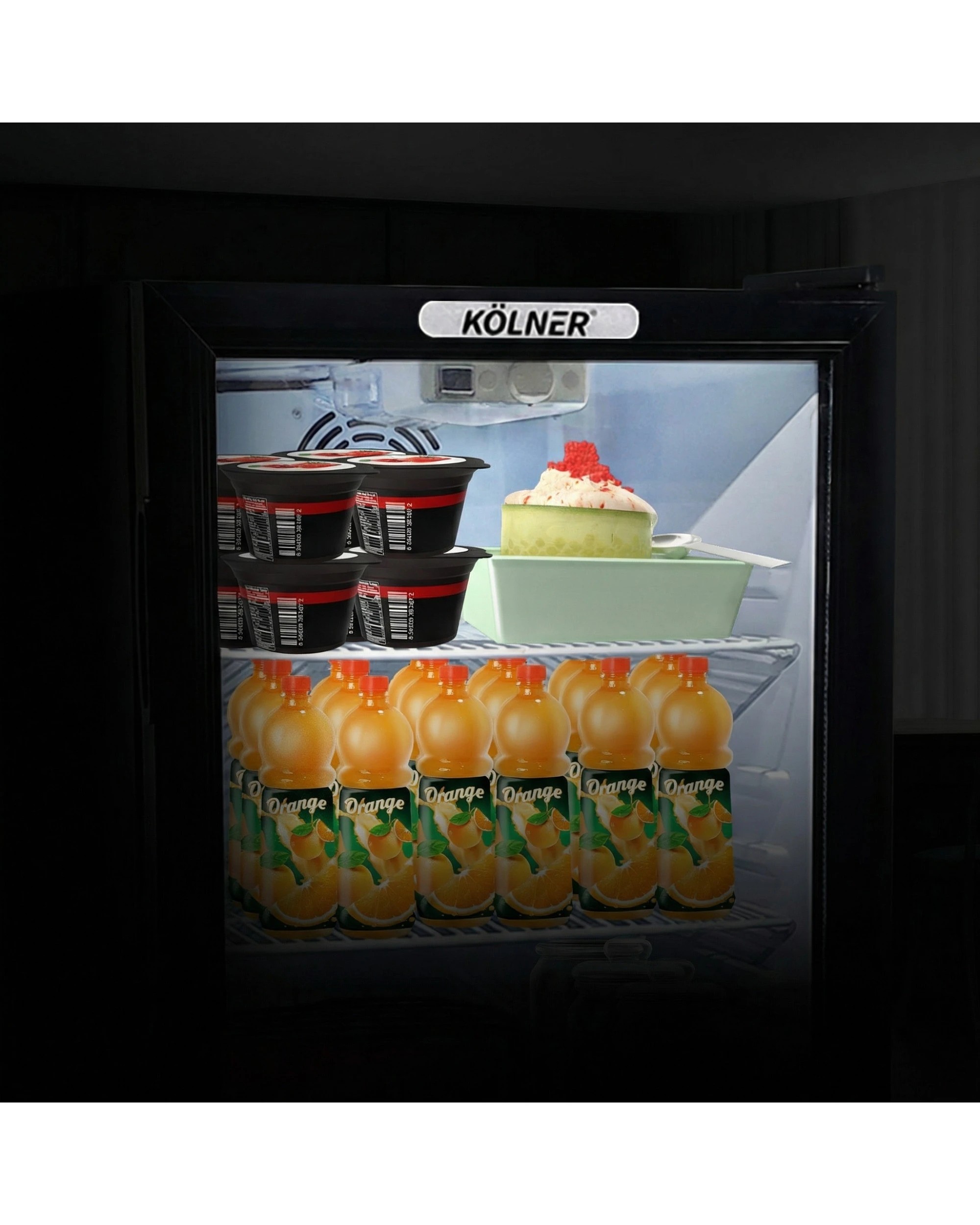 6 Kolner 100L Mini Bar Wine Fridge Glass Door Beverage Cooler Drinks Refrigerator - Black, 6 of 7