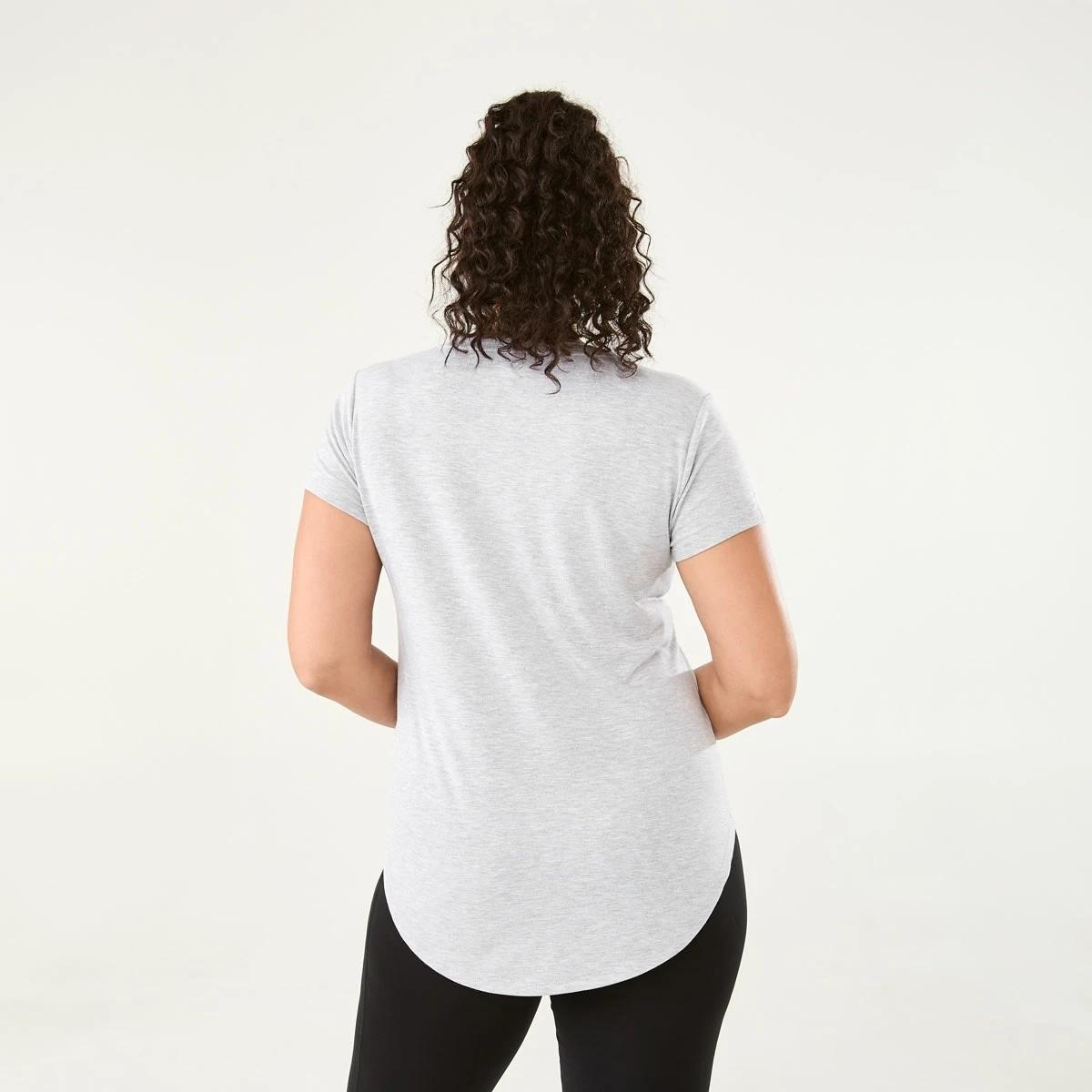 3 Everlast Womens Scoop Neck T-shirt Grey Marle, 3 of 6