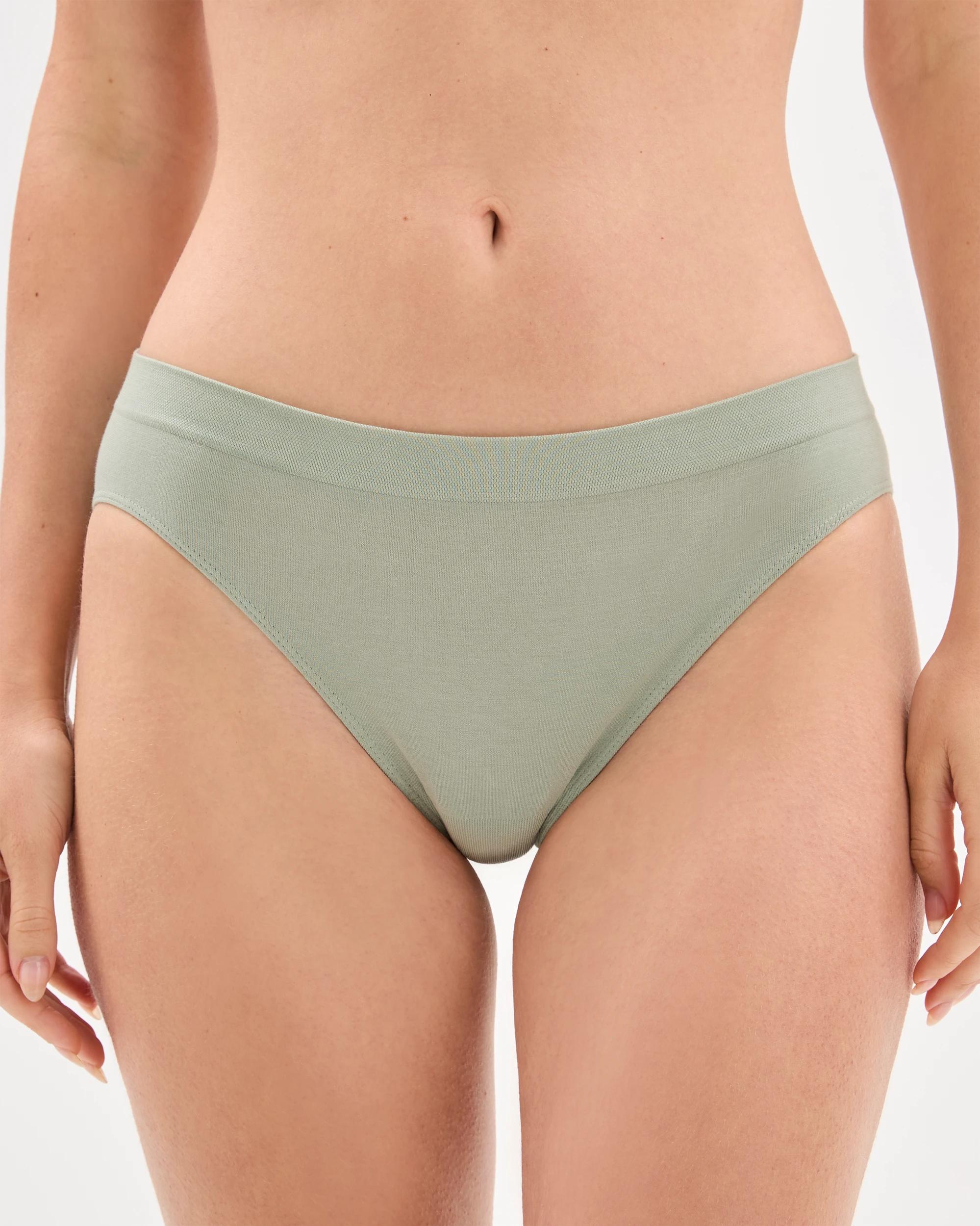 3 Target Australian Cotton Blend 2 Pack Seamfree Bikini Briefs CHINOISE GREEN, 3 of 5