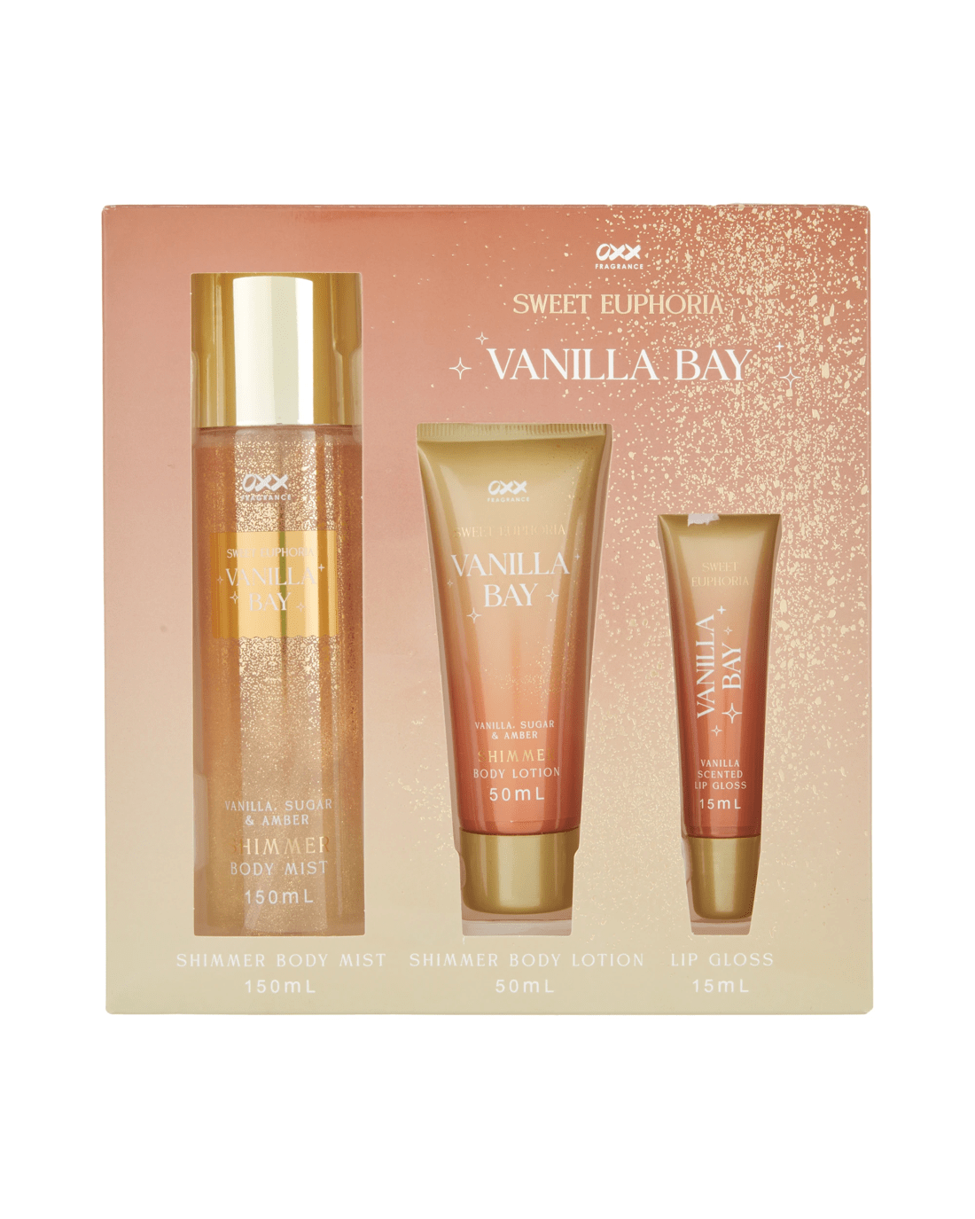 1 OXX Fragrance 3 Pack Vanilla Bay Gift Set - Sweet Euphoria, 1 of 6