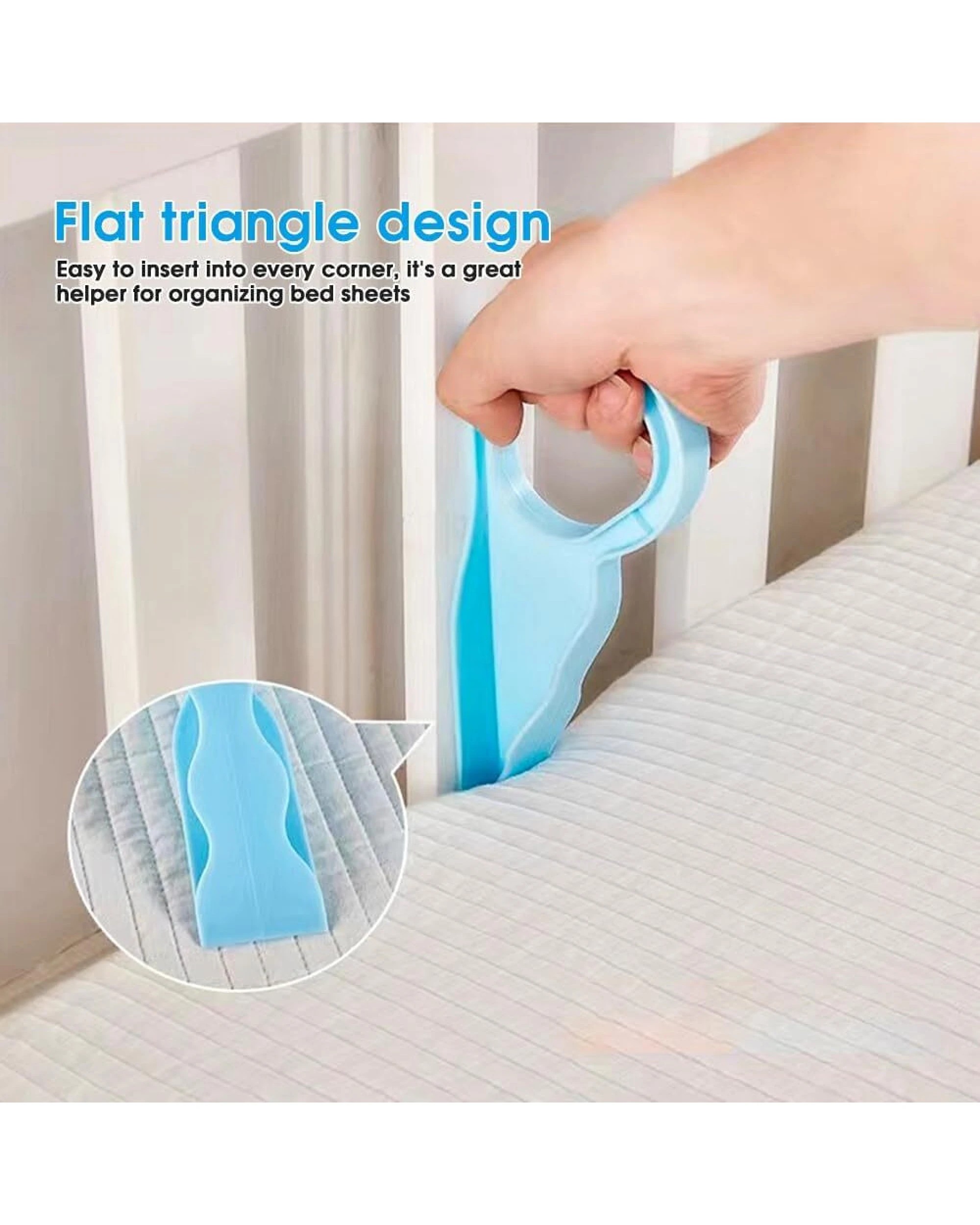 3 BR Home Large Wedge Mattress Lifter Tool for Easy Bed Making, 3 of 7
