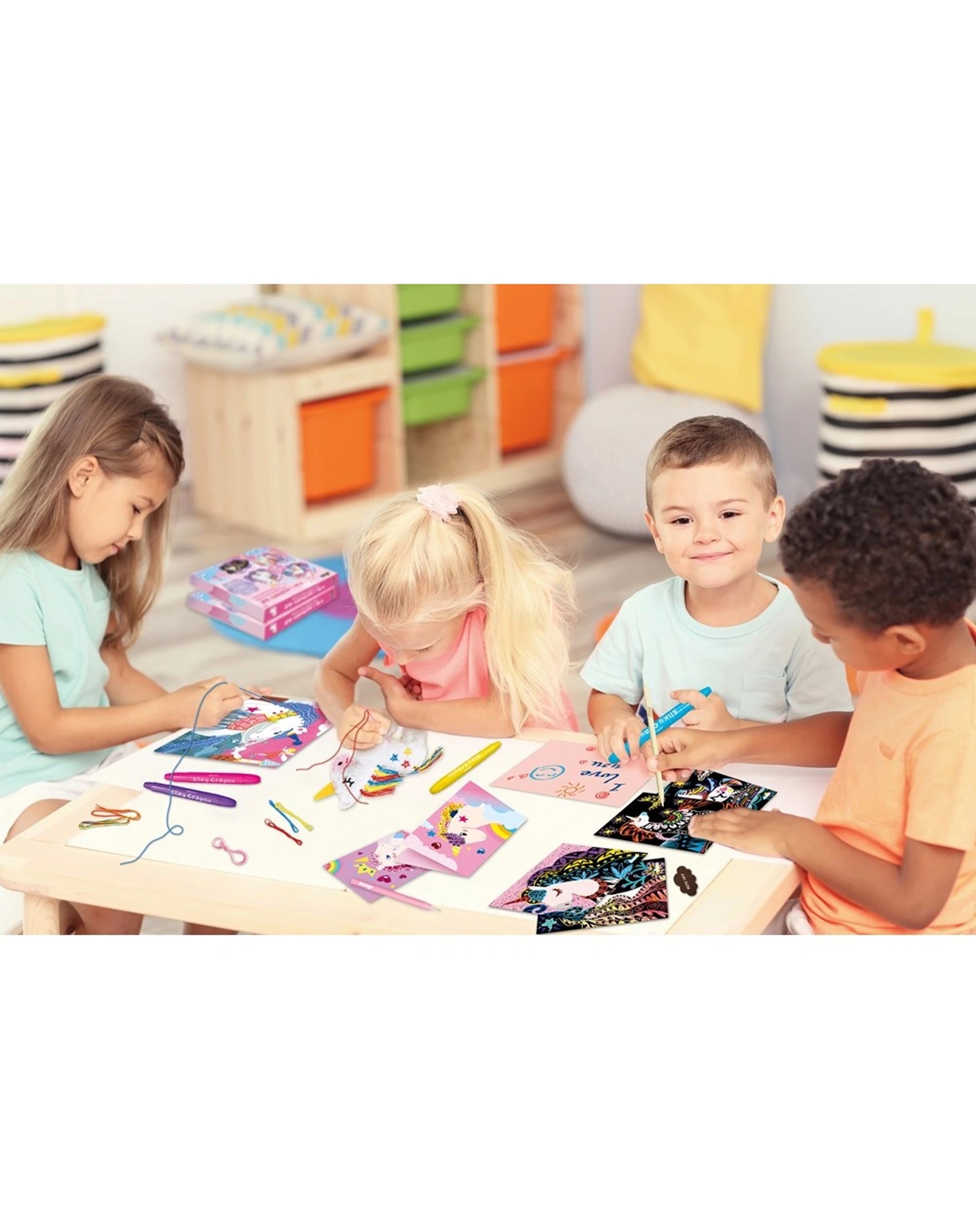 2 Avenir 4 In 1 Unicorn Craft Kit Diy Kids Childrens Activity Art Toy - Multi, 2 of 3